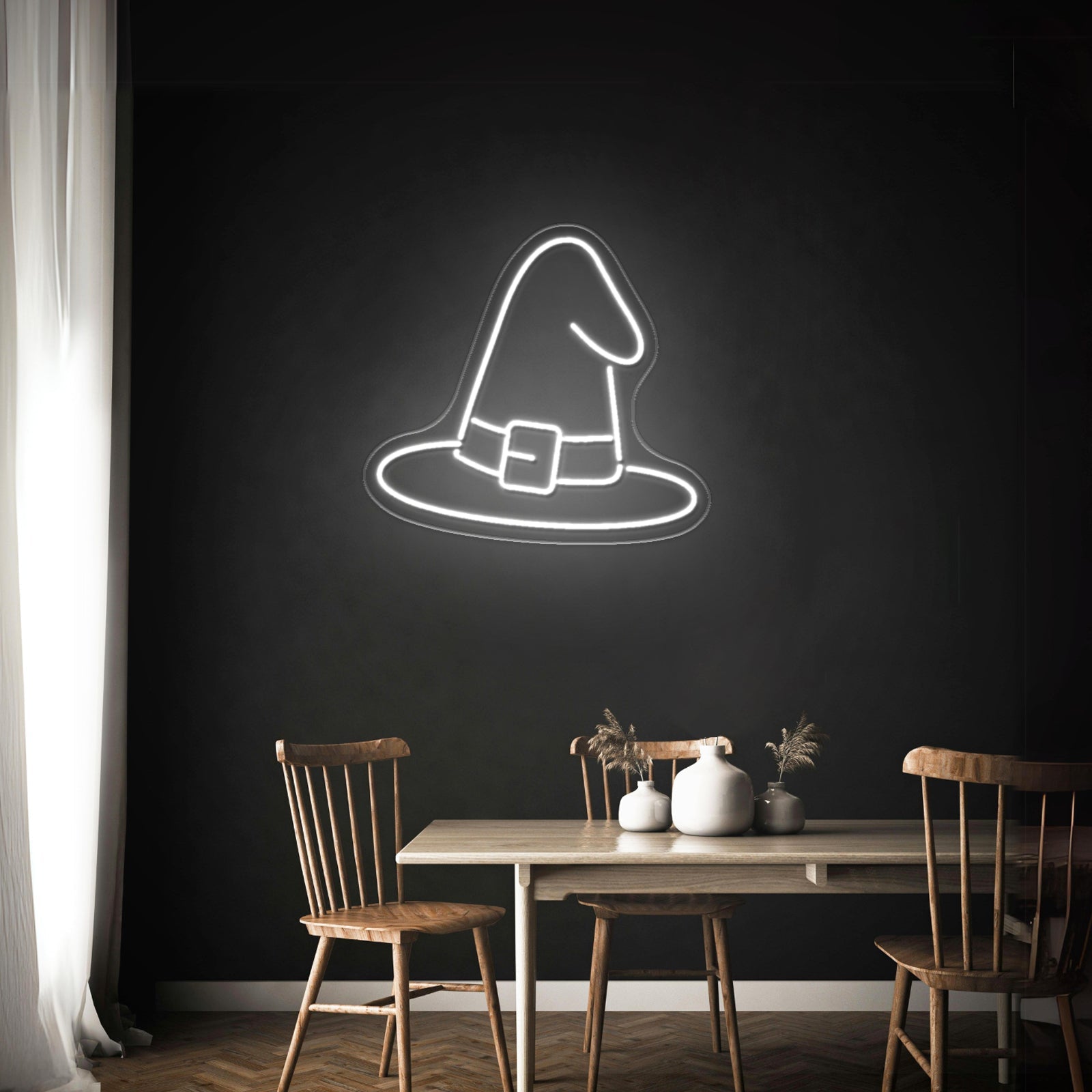 Witch Hat Neon Sign Funny Halloween Neon Sign - Shineneon