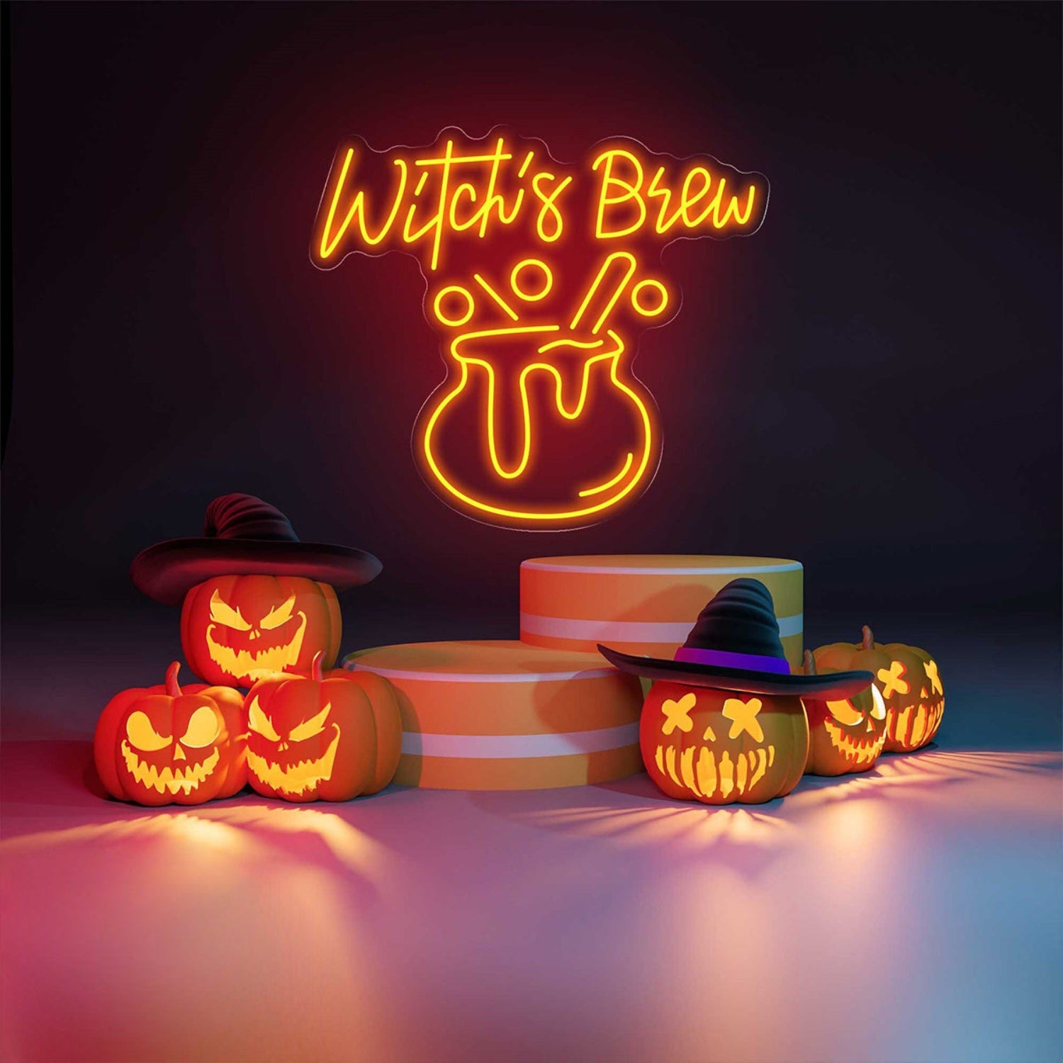 Witchs Brew Neon Sign Halloween Neon Light Sign | Shineneon