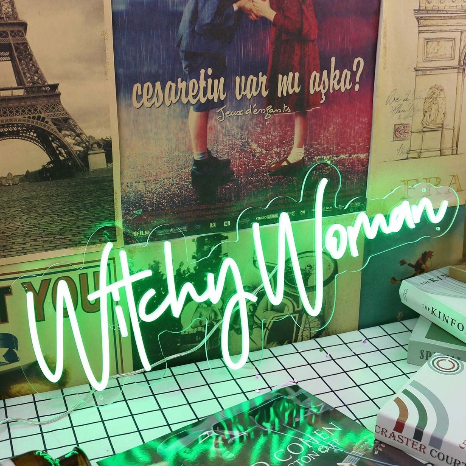 Witchy Woman Green Led Neon Sign - Shineneon