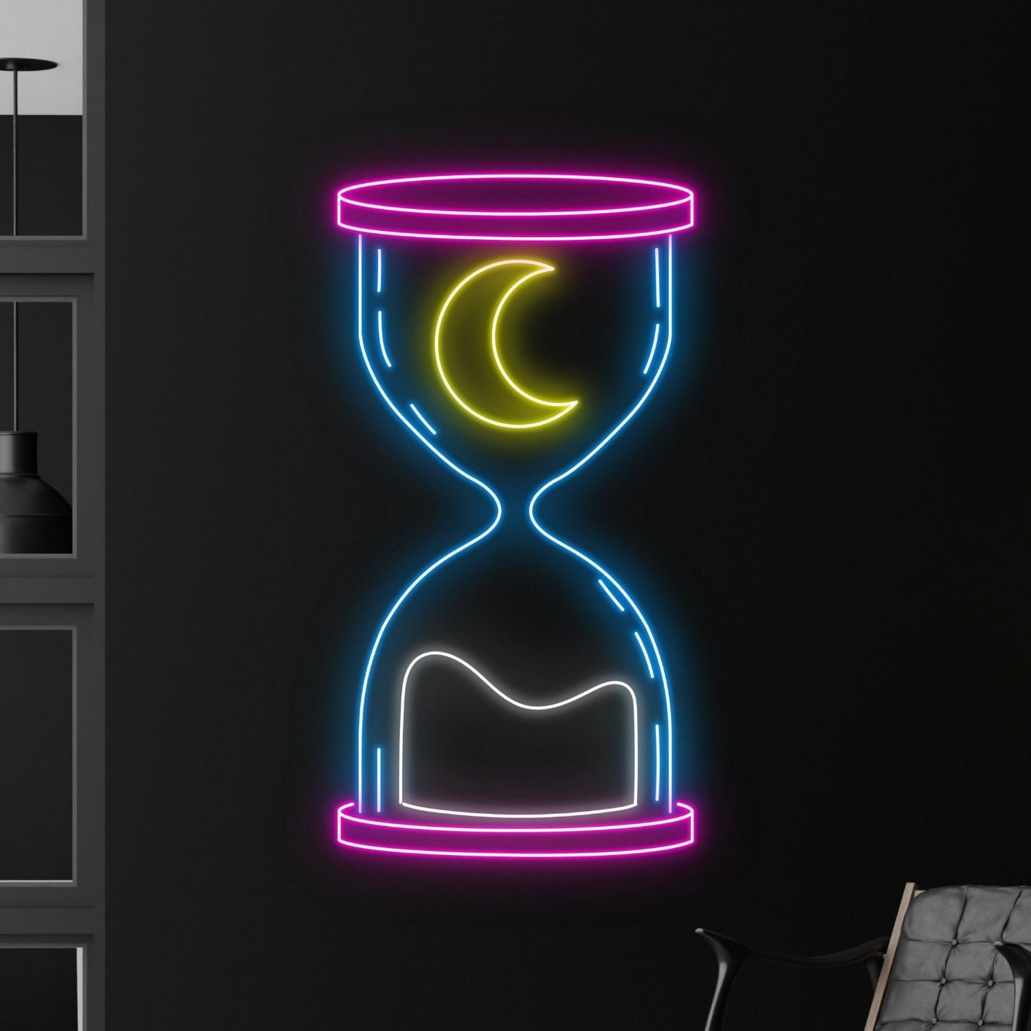 With Hourglass Led Neon Sign Restaurants Home Decor Bars | Shineneon
