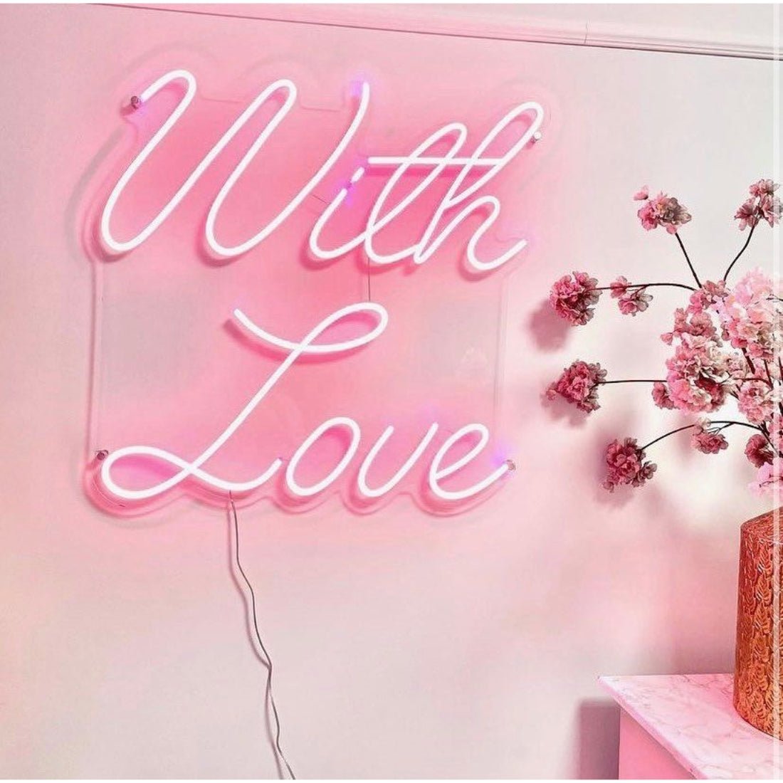 With Love Neon Signs Neon Lights Led Neon Signs - Shineneon