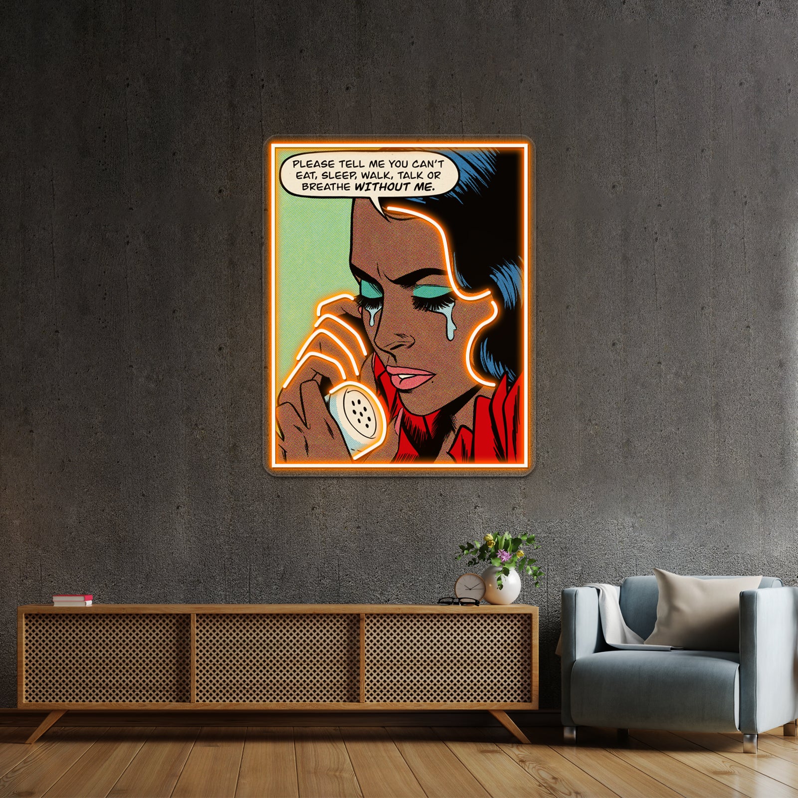 Without Me Artwork Led Neon Signs | Shineneon