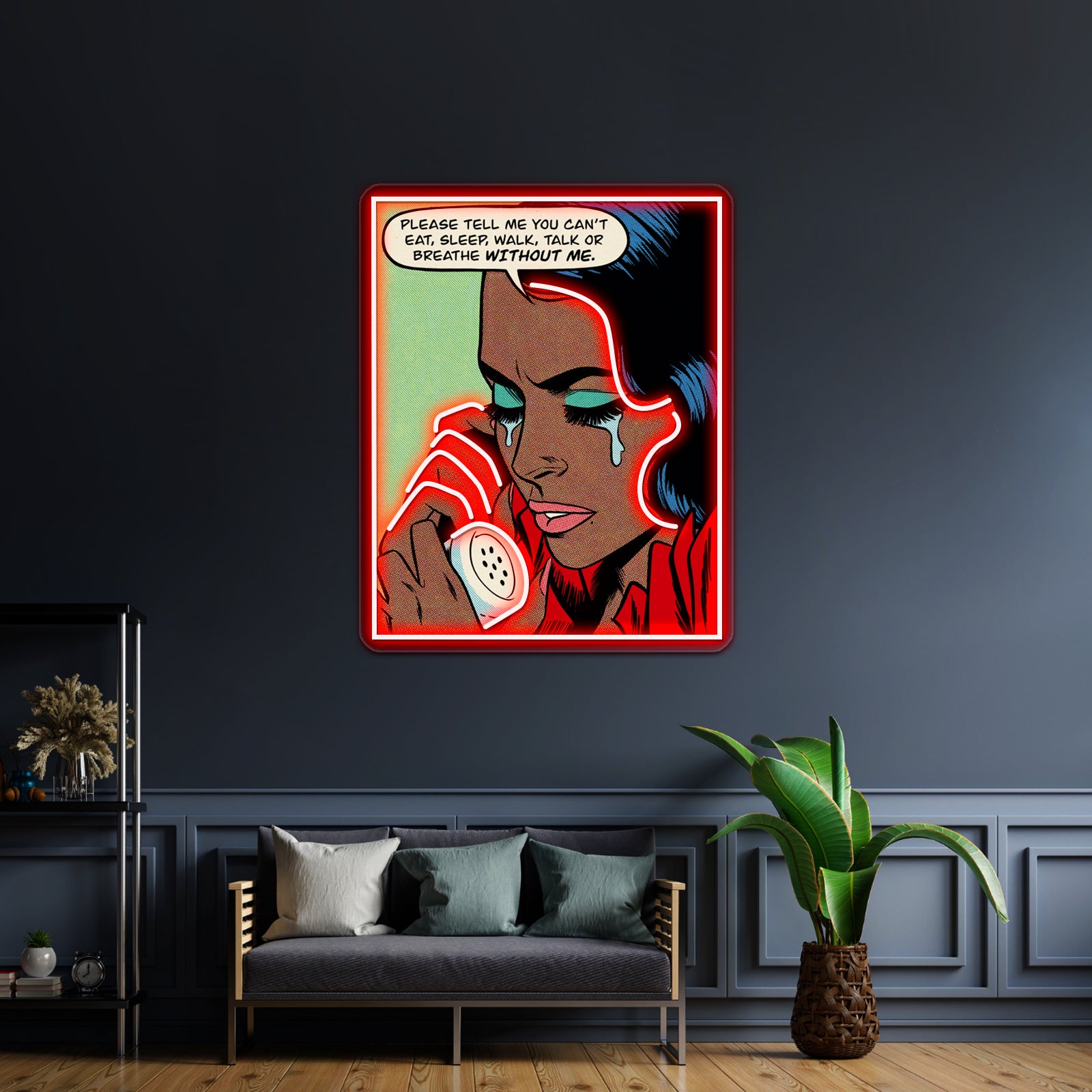 Without Me Artwork Led Neon Signs | Shineneon