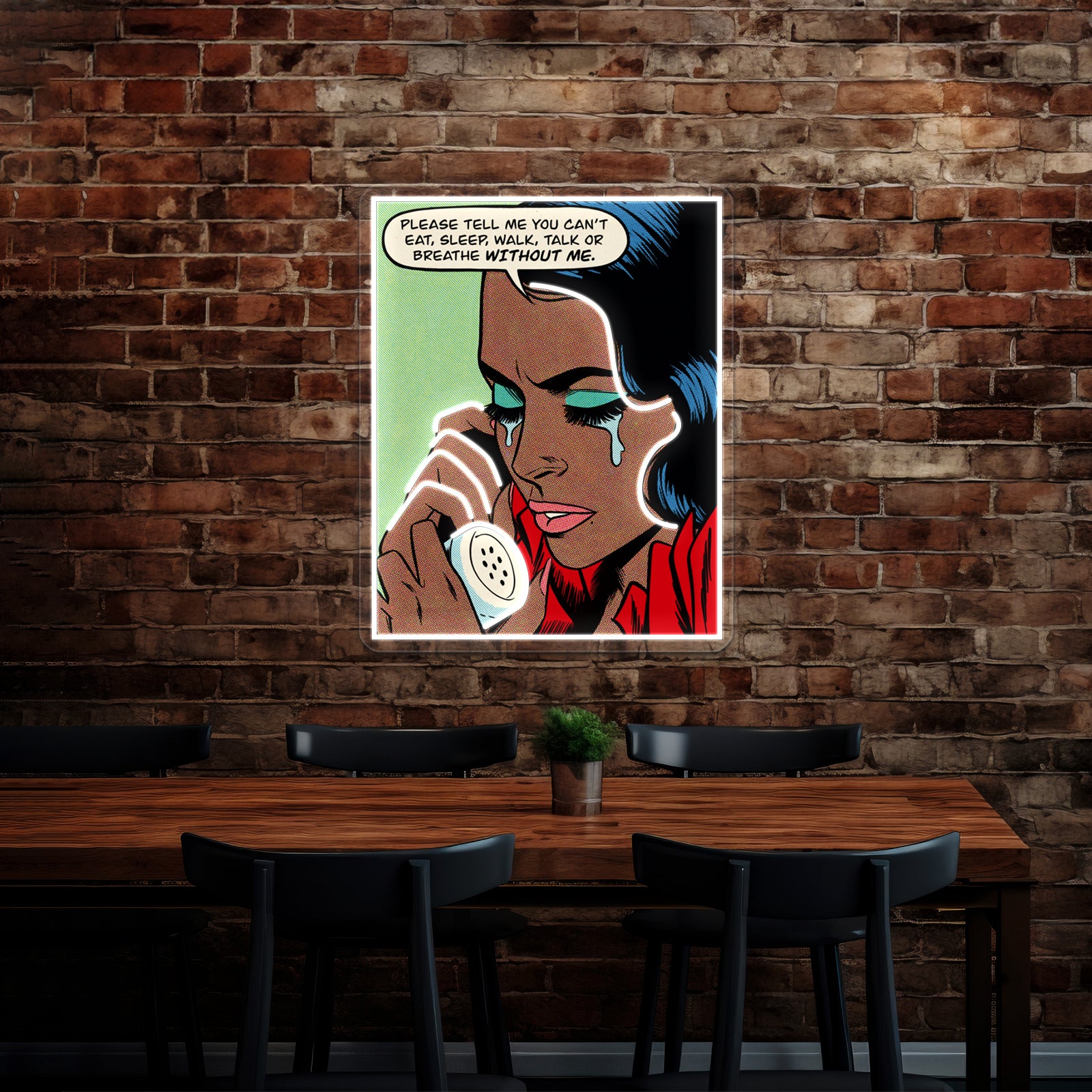 Without Me Artwork Led Neon Signs | Shineneon