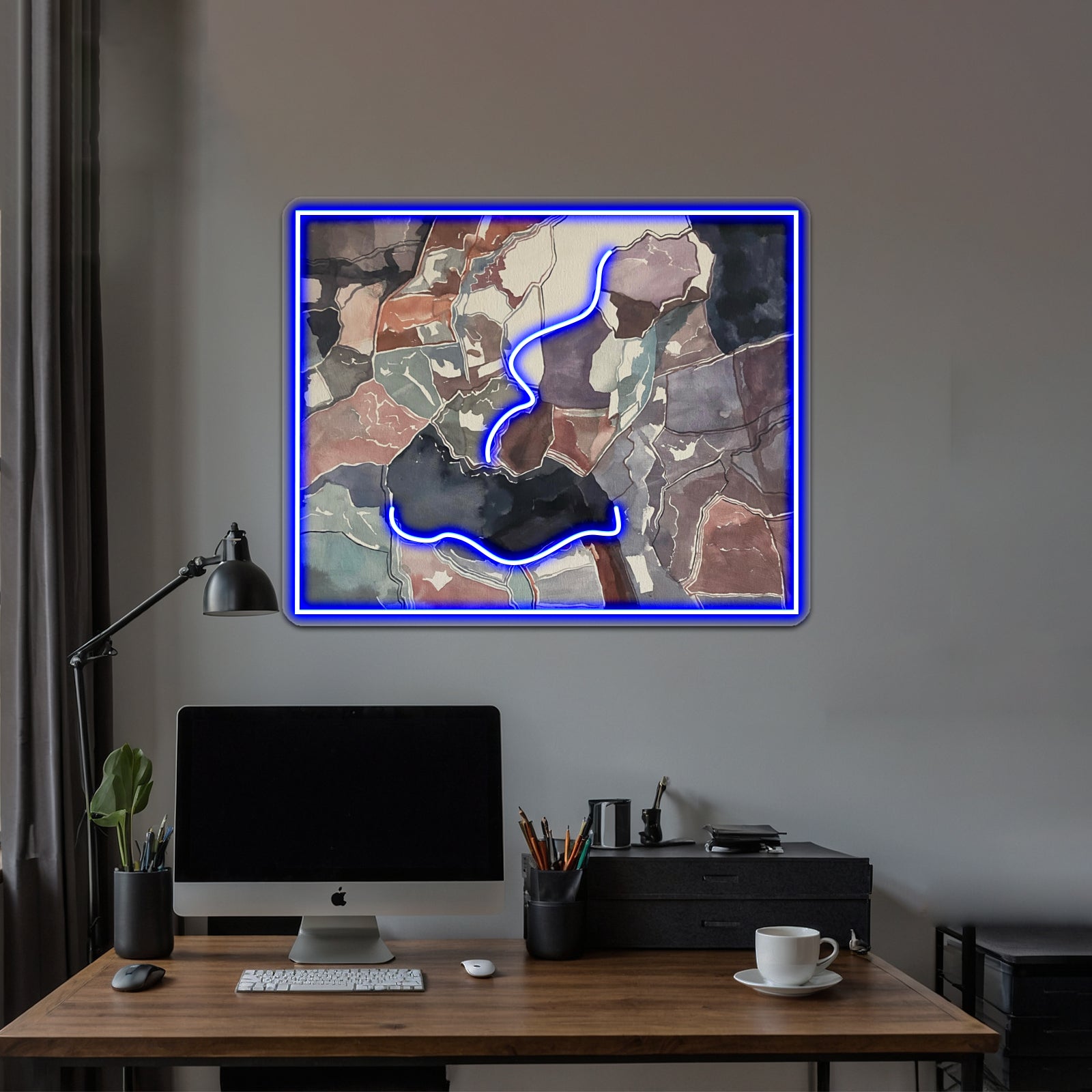 Woah Abstract Art Wall Decor Artwork Neon Signs | Shineneon