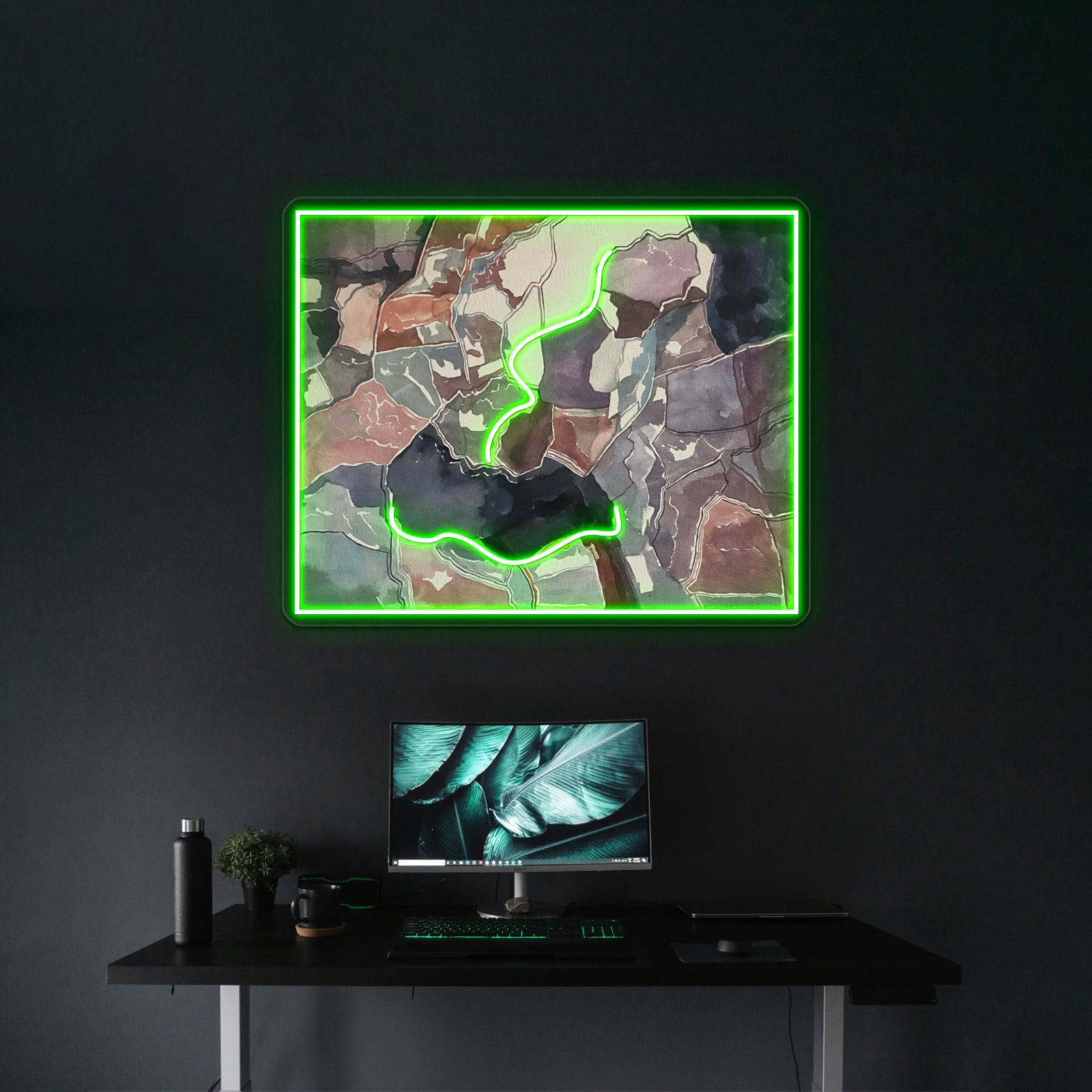 Woah Abstract Art Wall Decor Artwork Neon Signs | Shineneon