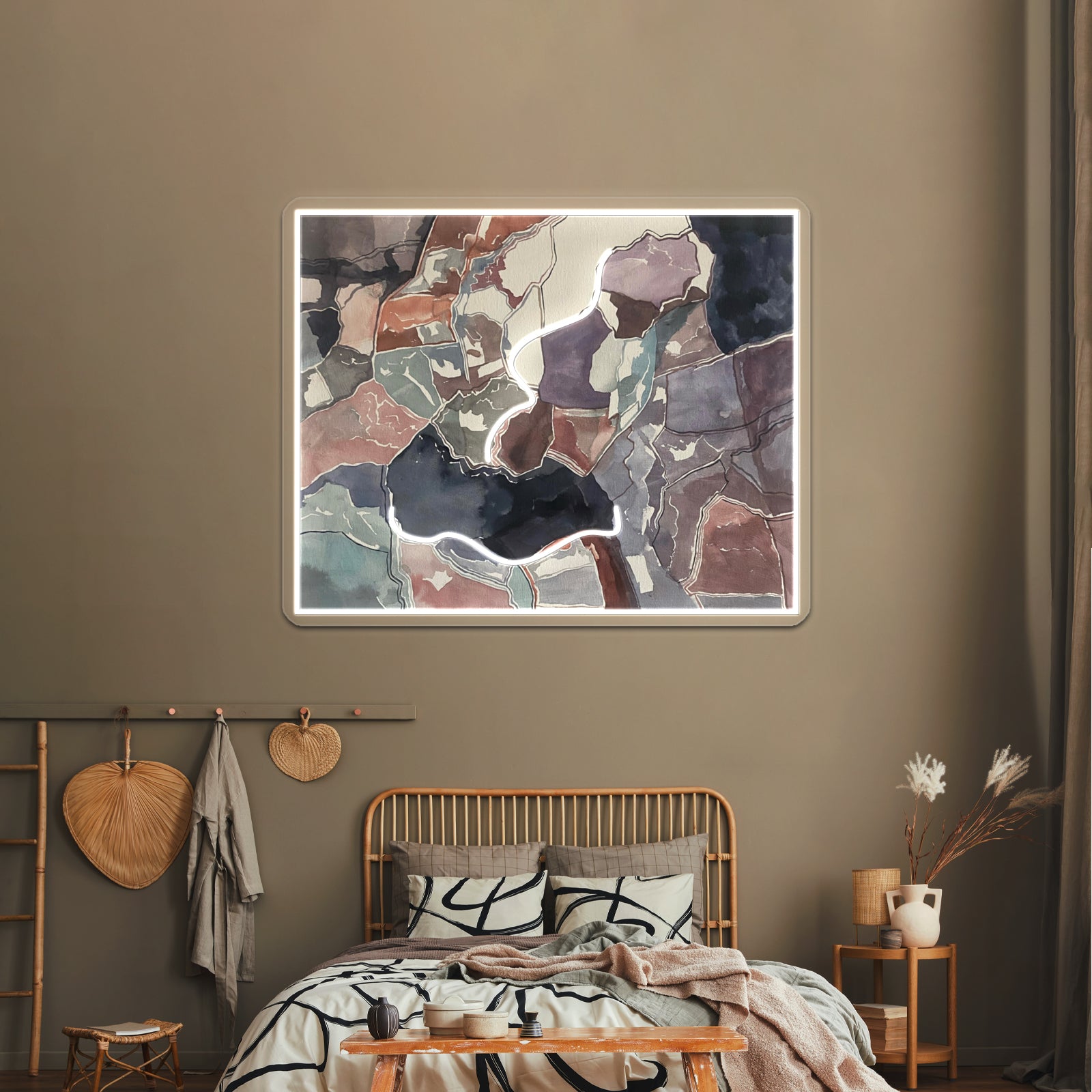 Woah Abstract Art Wall Decor Artwork Neon Signs | Shineneon