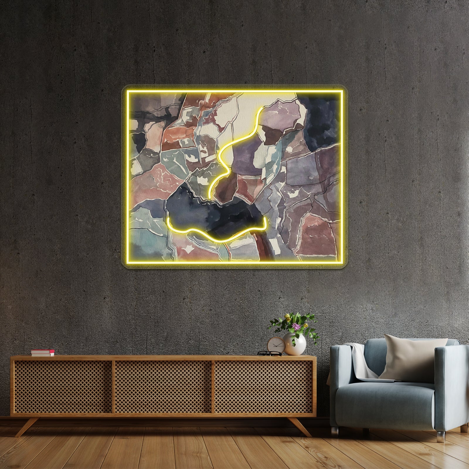 Woah Abstract Art Wall Decor Artwork Neon Signs | Shineneon