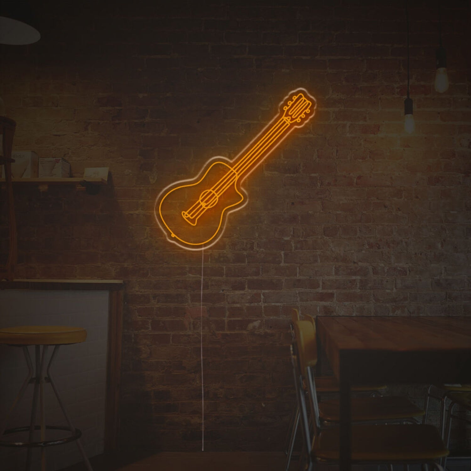 Woden Guitar Led Neon Sign | Shineneon
