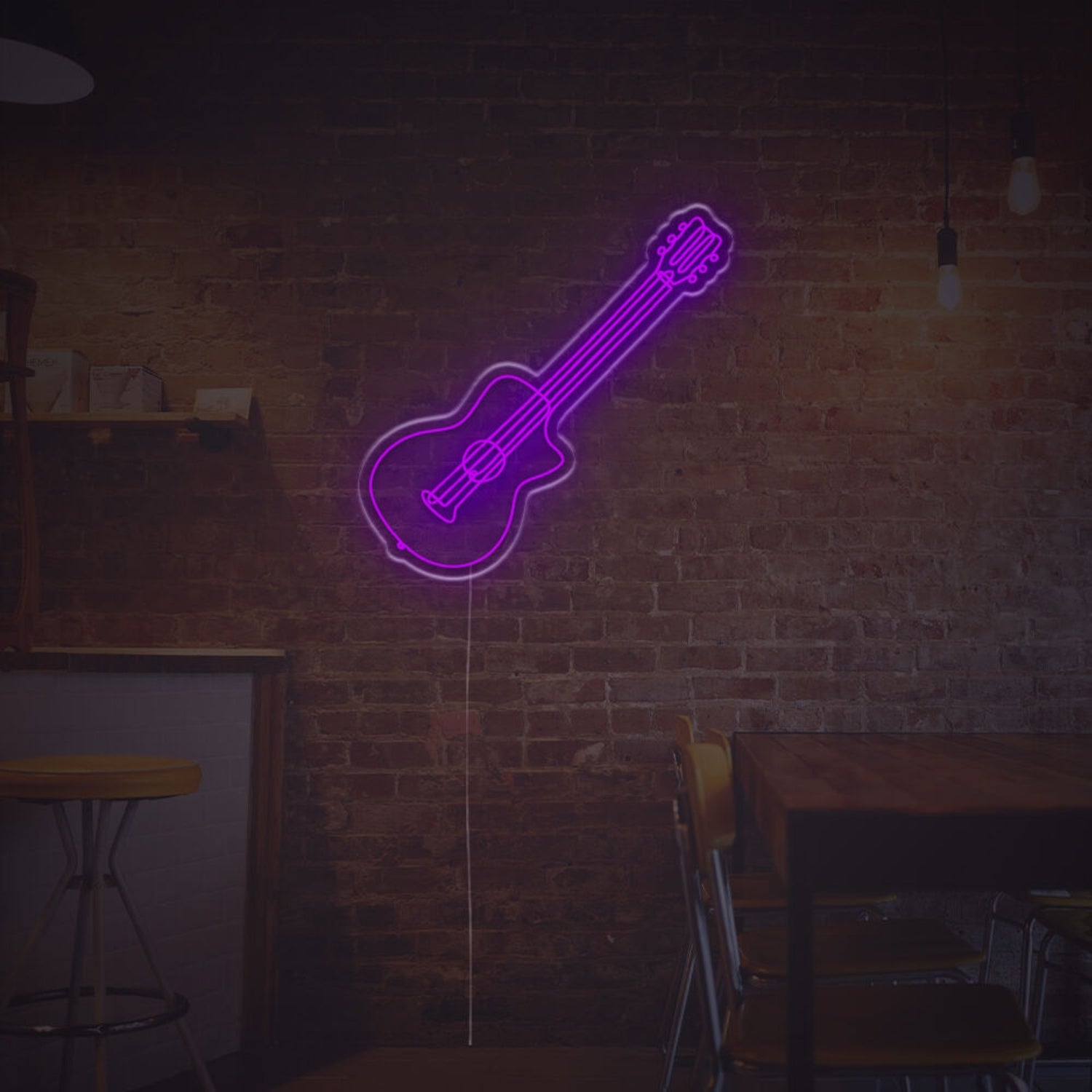 Woden Guitar Led Neon Sign | Shineneon