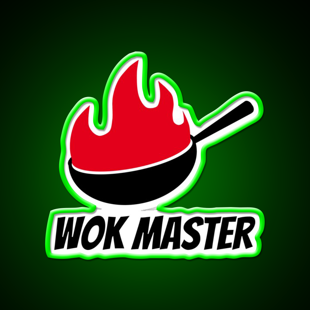 Wok Master Led Neon Sign Chinese Food Rgb Color