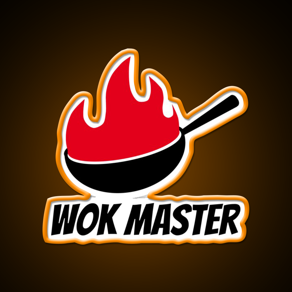 Wok Master Led Neon Sign Chinese Food Rgb Color