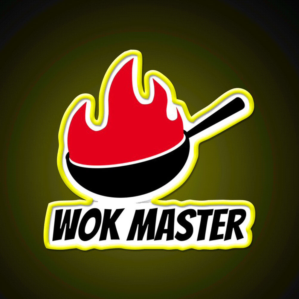 Wok Master Led Neon Sign Chinese Food Rgb Color