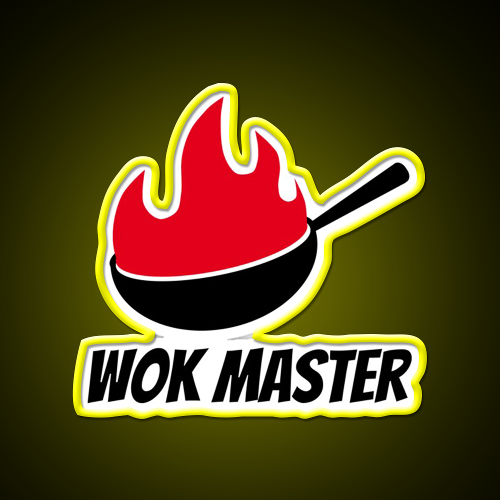 Wok Master Led Neon Sign Chinese Food Rgb Color