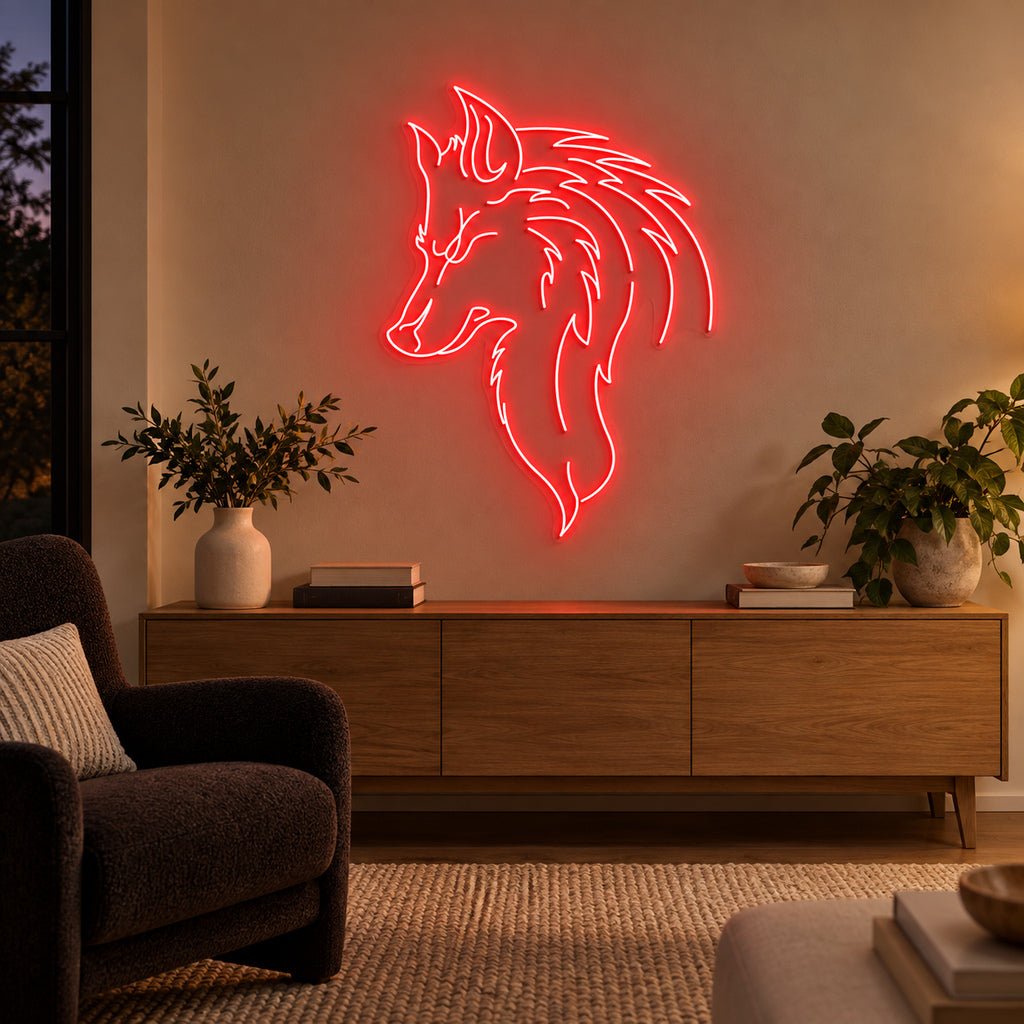 Wolf Profile Wall Art LED Neon Sign - Shineneon