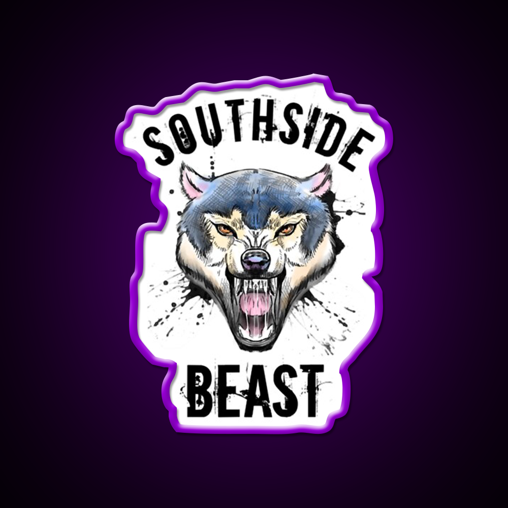 Wolf Southside Beast Workout Gym Fitness Led Neon Sign Rgb Color