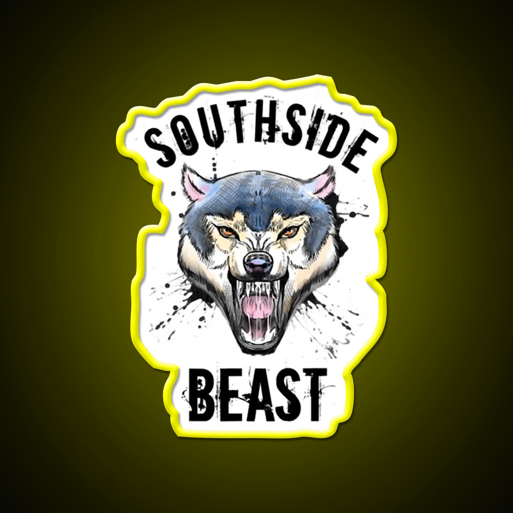 Wolf Southside Beast Workout Gym Fitness Led Neon Sign Rgb Color