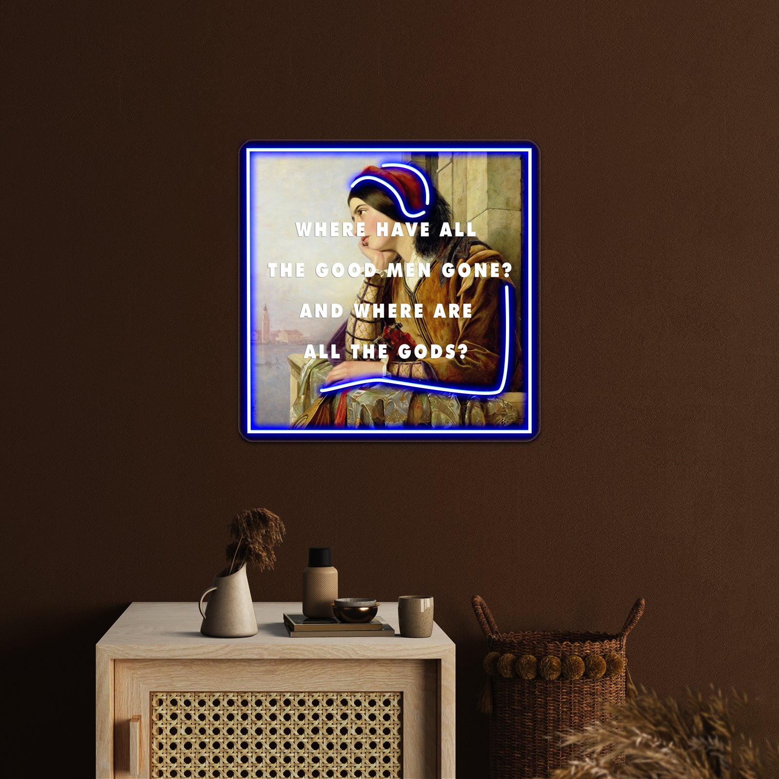 Woman In Love With A Hero Artwork Led Neon Signs | Shineneon