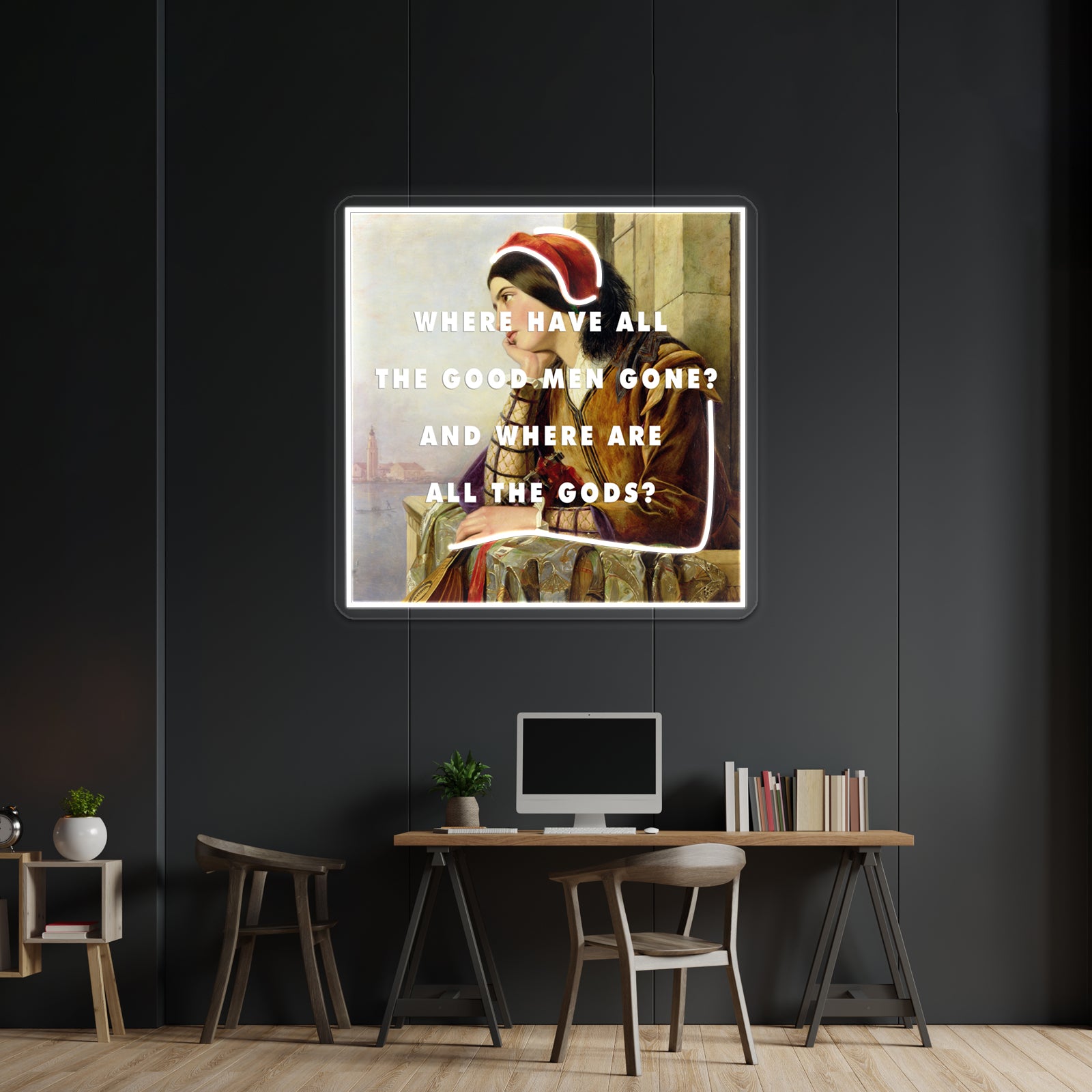 Woman In Love With A Hero Artwork Led Neon Signs | Shineneon