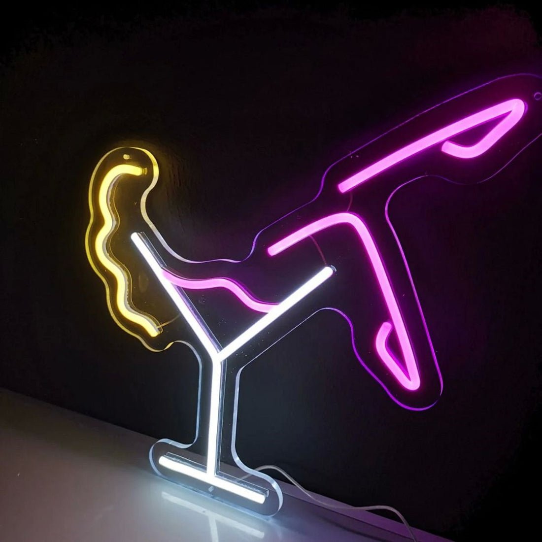 Woman In Martini Glass Led Sign Business Neon Sign - Shineneon