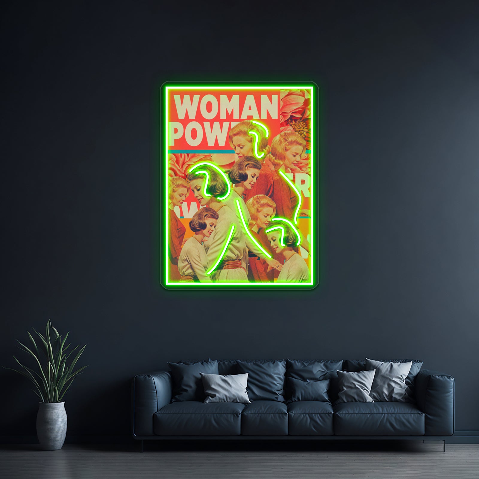 Woman Power Artwork Led Neon Signs | Shineneon