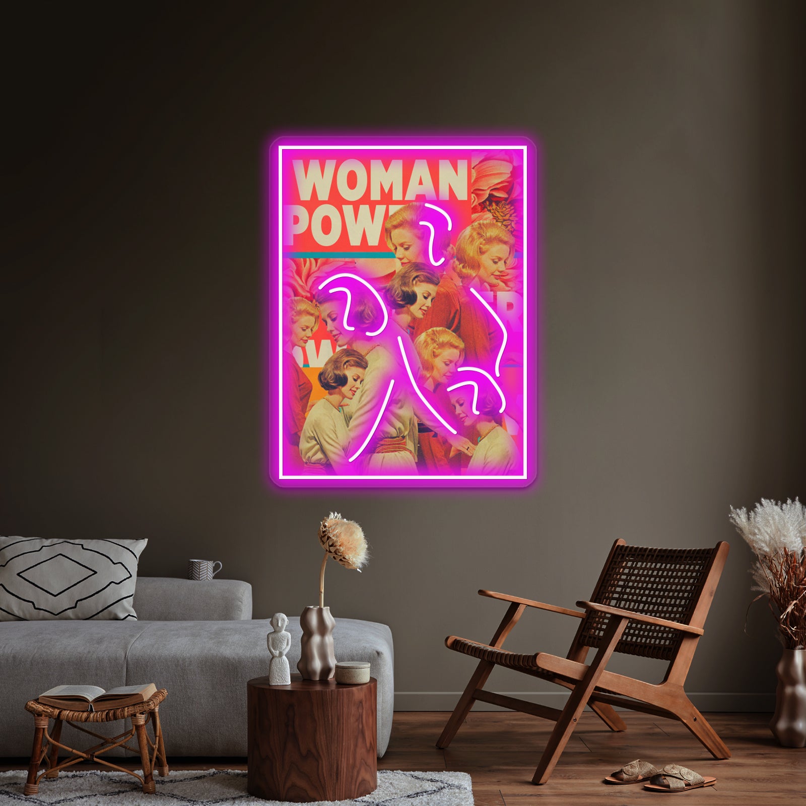 Woman Power Artwork Led Neon Signs | Shineneon