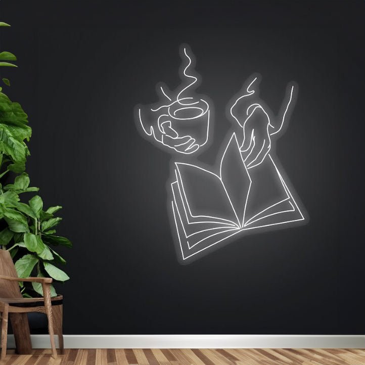 Woman Reading Books Led Sign Reading Neon Sign - Shineneon