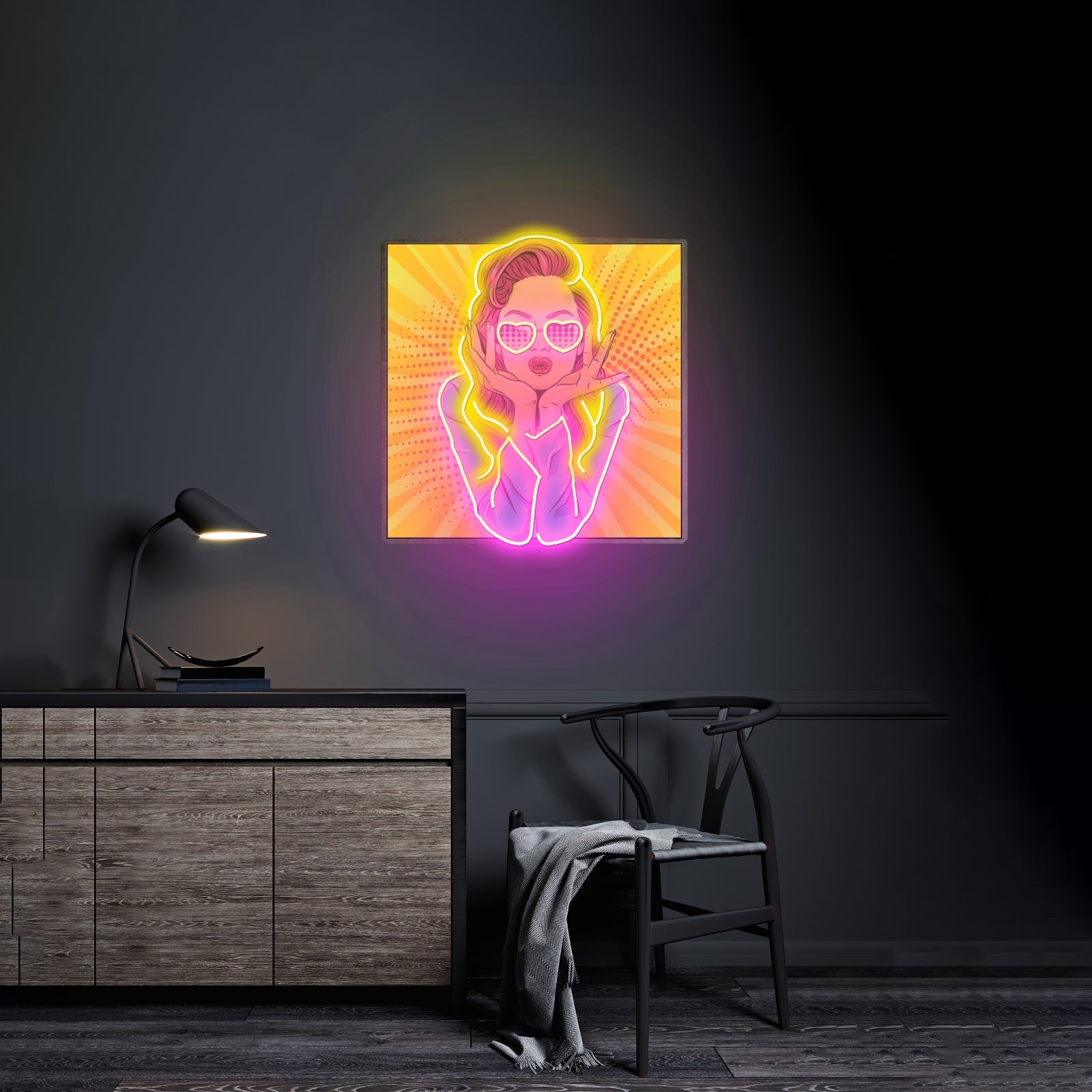 Woman Retro Led Neon Sign Light Custom Led Signs - Shineneon