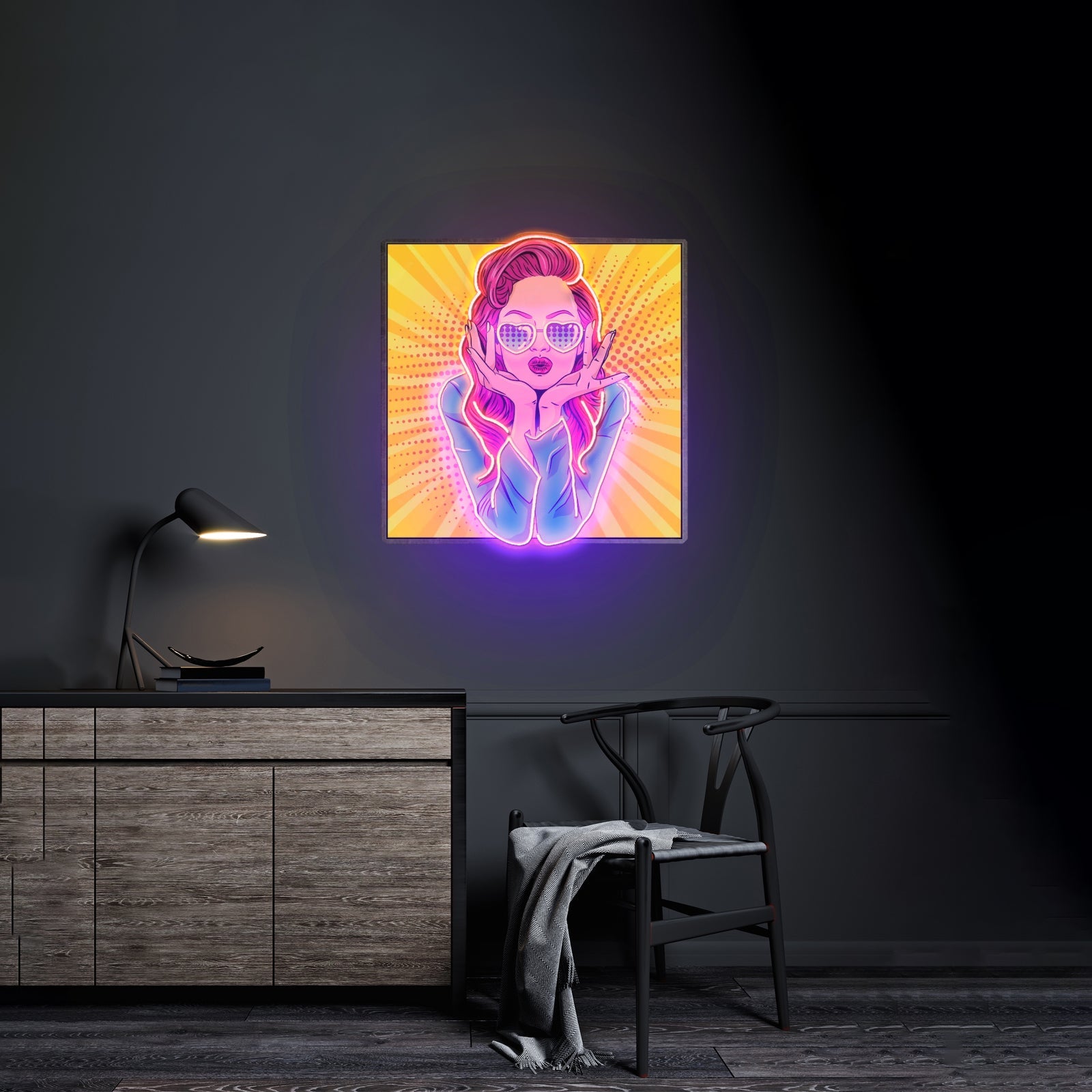Woman Retro Led Neon Sign Light Custom Led Signs - Shineneon