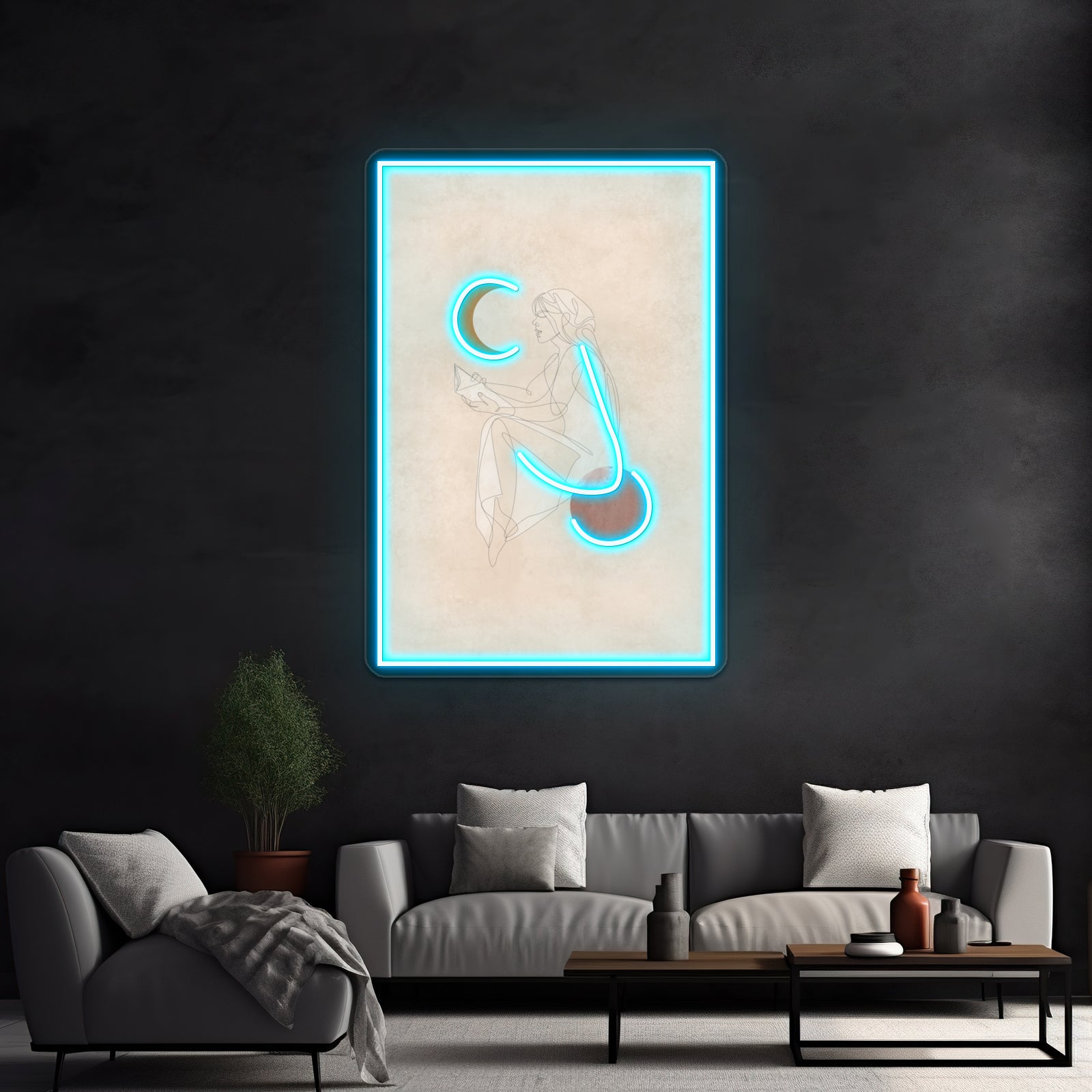 Woman With Vision Wall Artwork Neon Signs | Shineneon