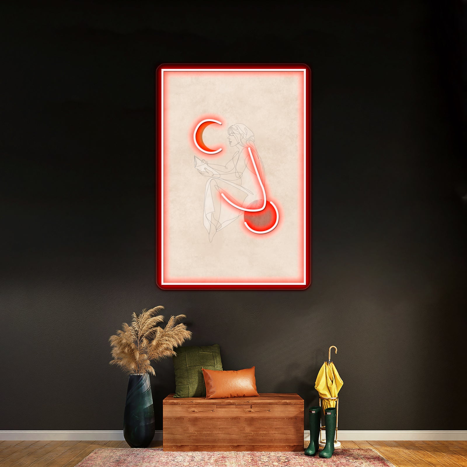 Woman With Vision Wall Artwork Neon Signs | Shineneon