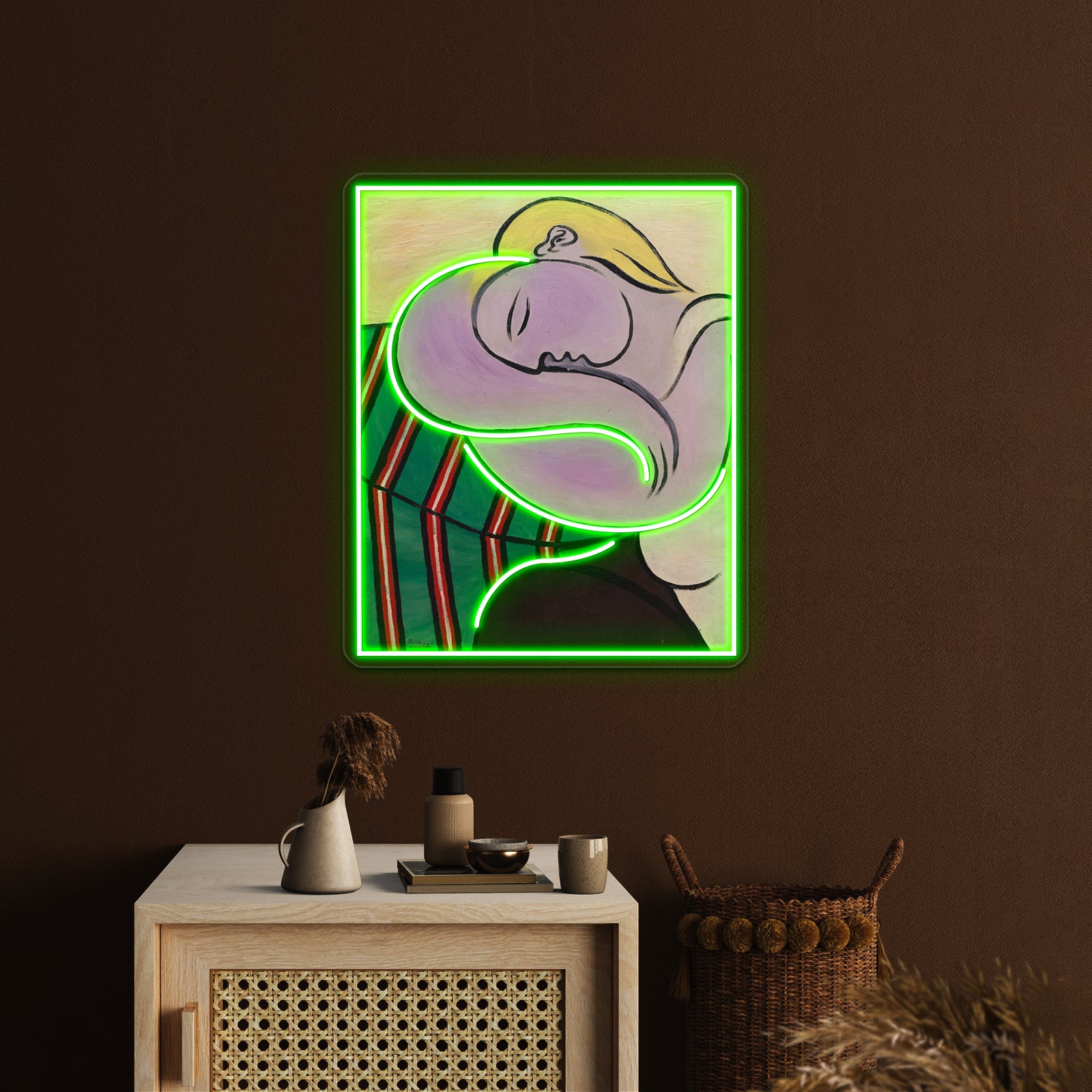 Woman With Yellow Hair Wall Artwork Neon Signs | Shineneon