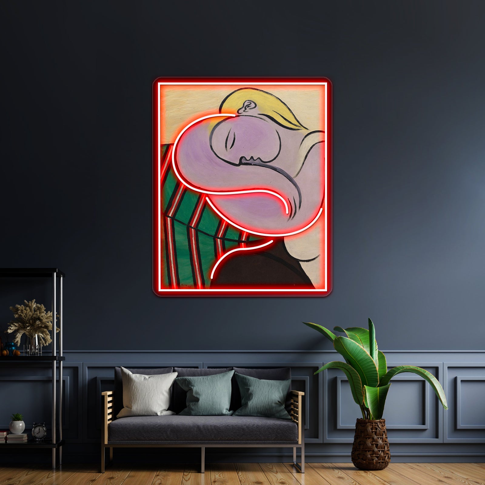 Woman With Yellow Hair Wall Artwork Neon Signs | Shineneon