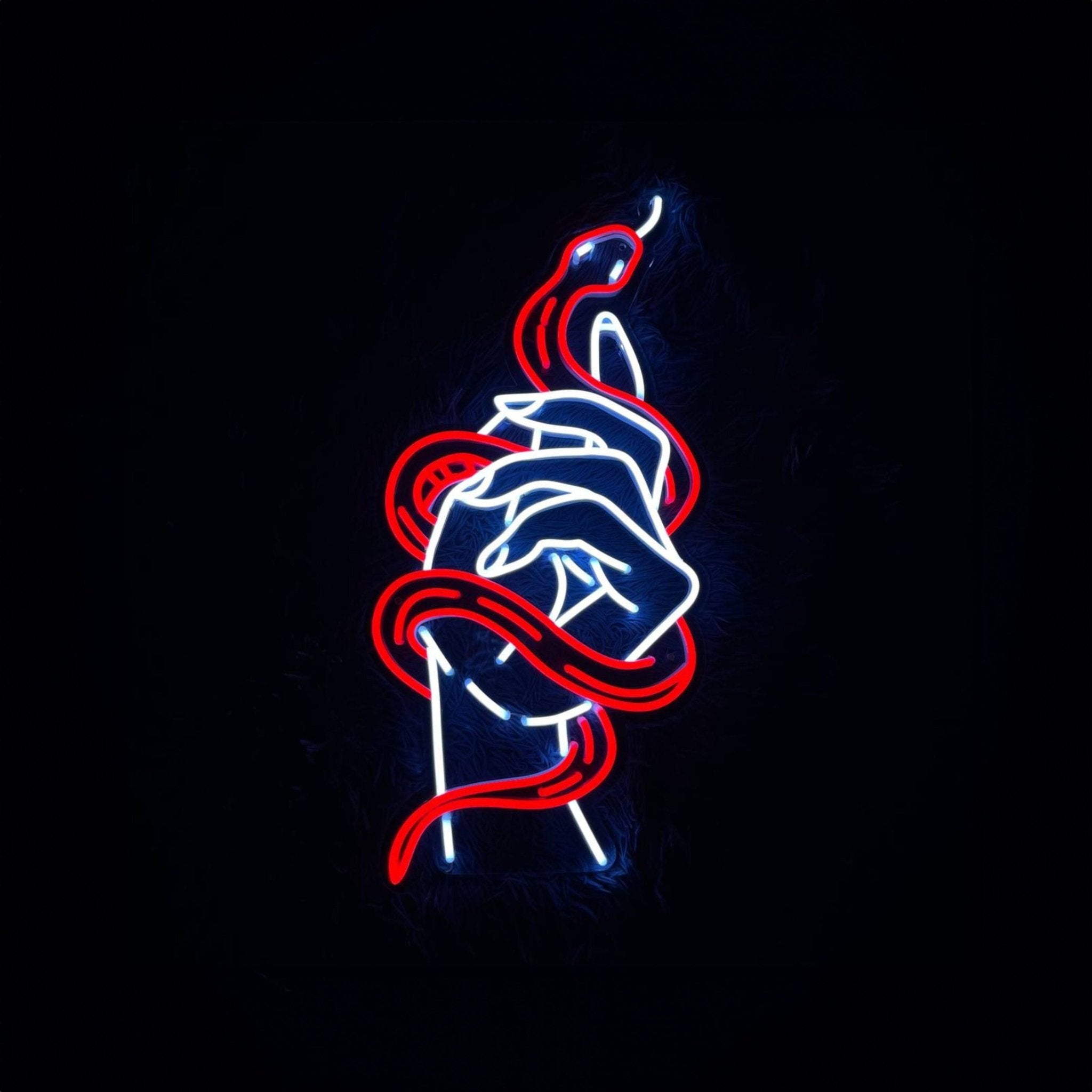 Womans Hand With Snake Led Neon Sign - Shineneon