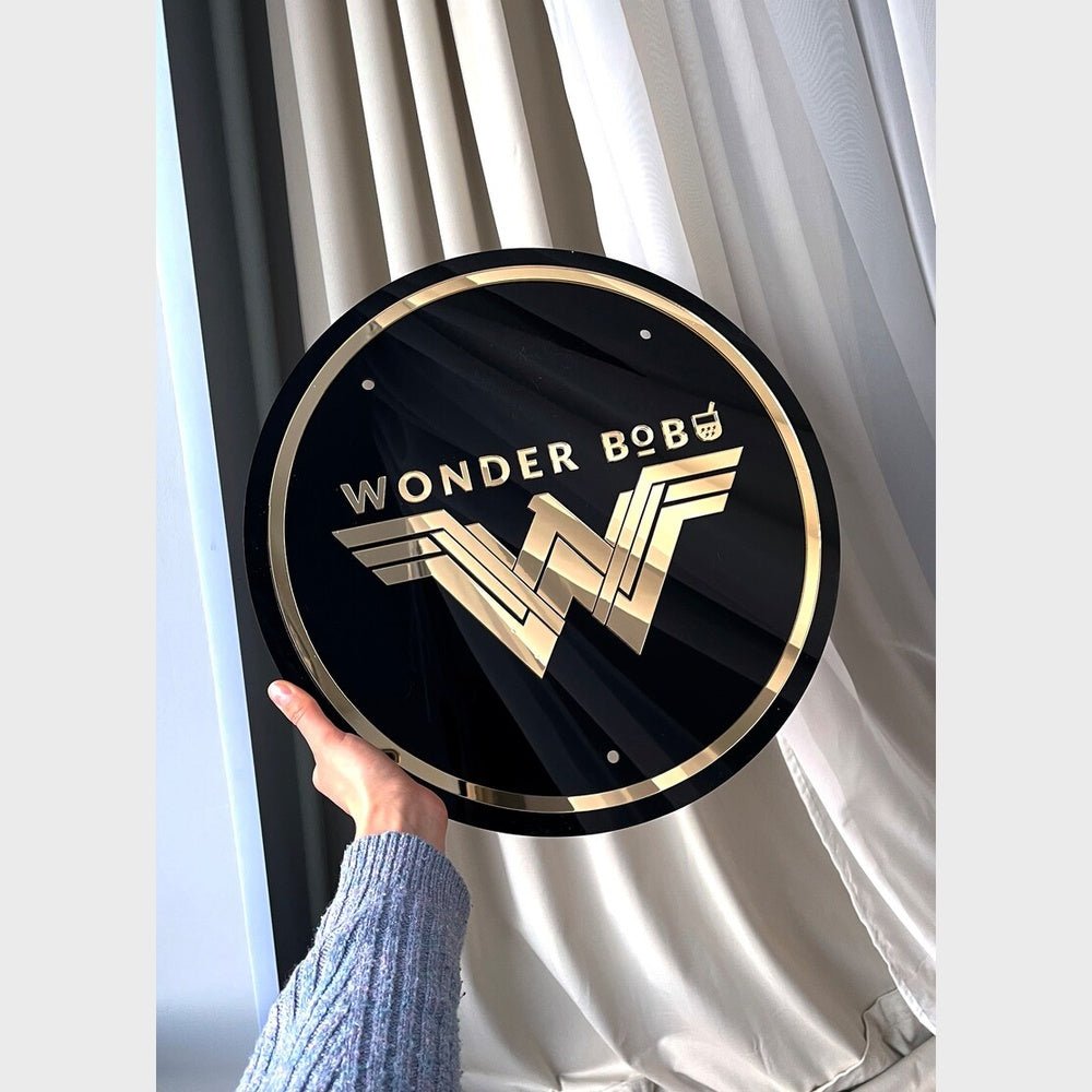 Wonder Bob Acrylic Business Logo Sign - Shineneon