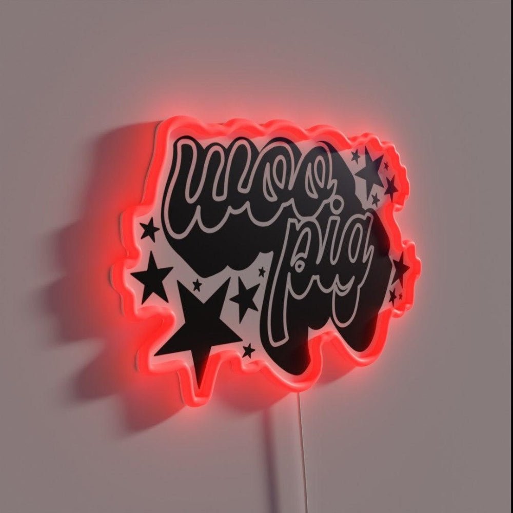 Woo Pig Rgb Led Neon Sign - Shineneon