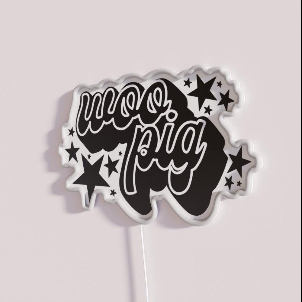 Woo Pig Rgb Led Neon Sign - Shineneon