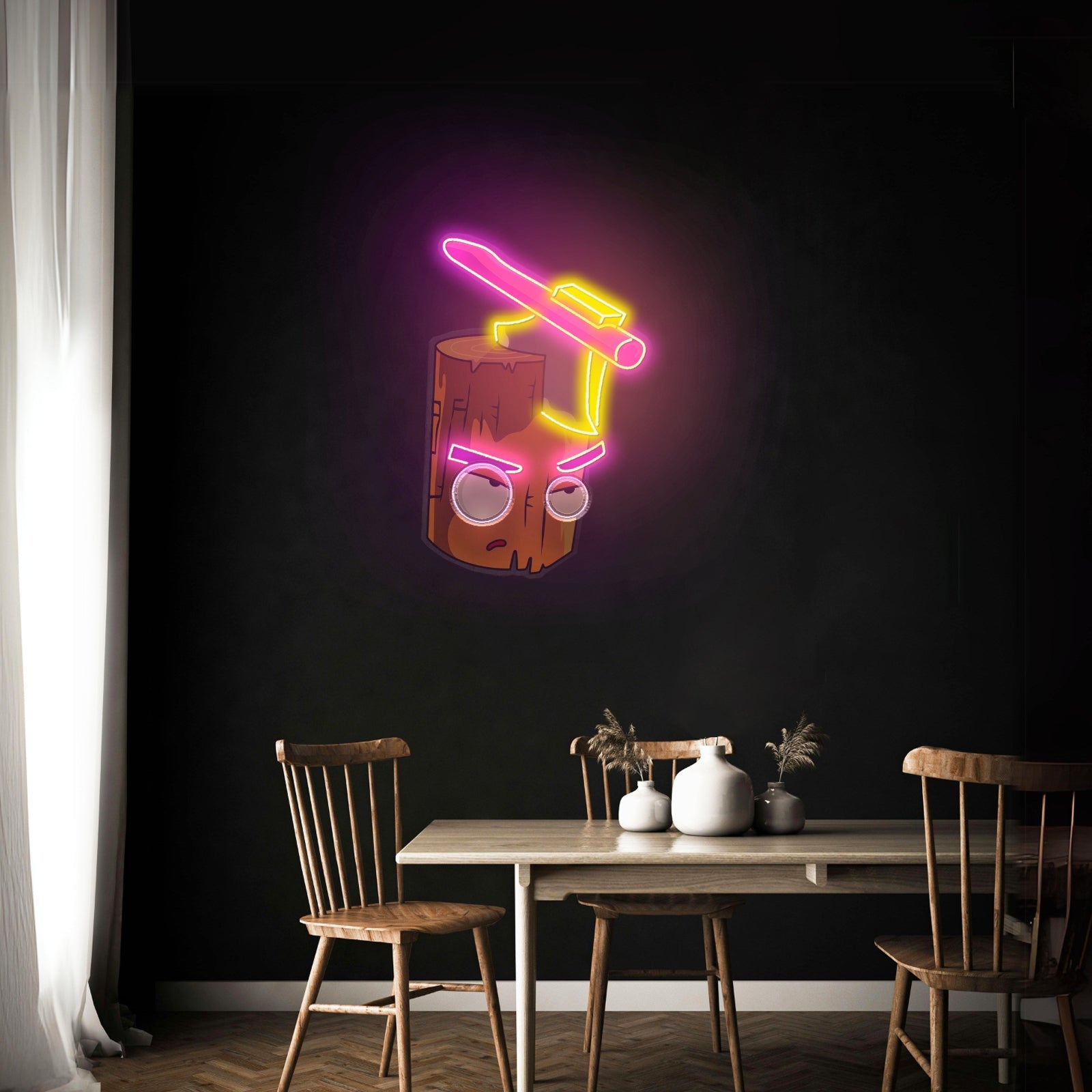 Wood And Ax Led Neon Artwork For Sale - Shineneon