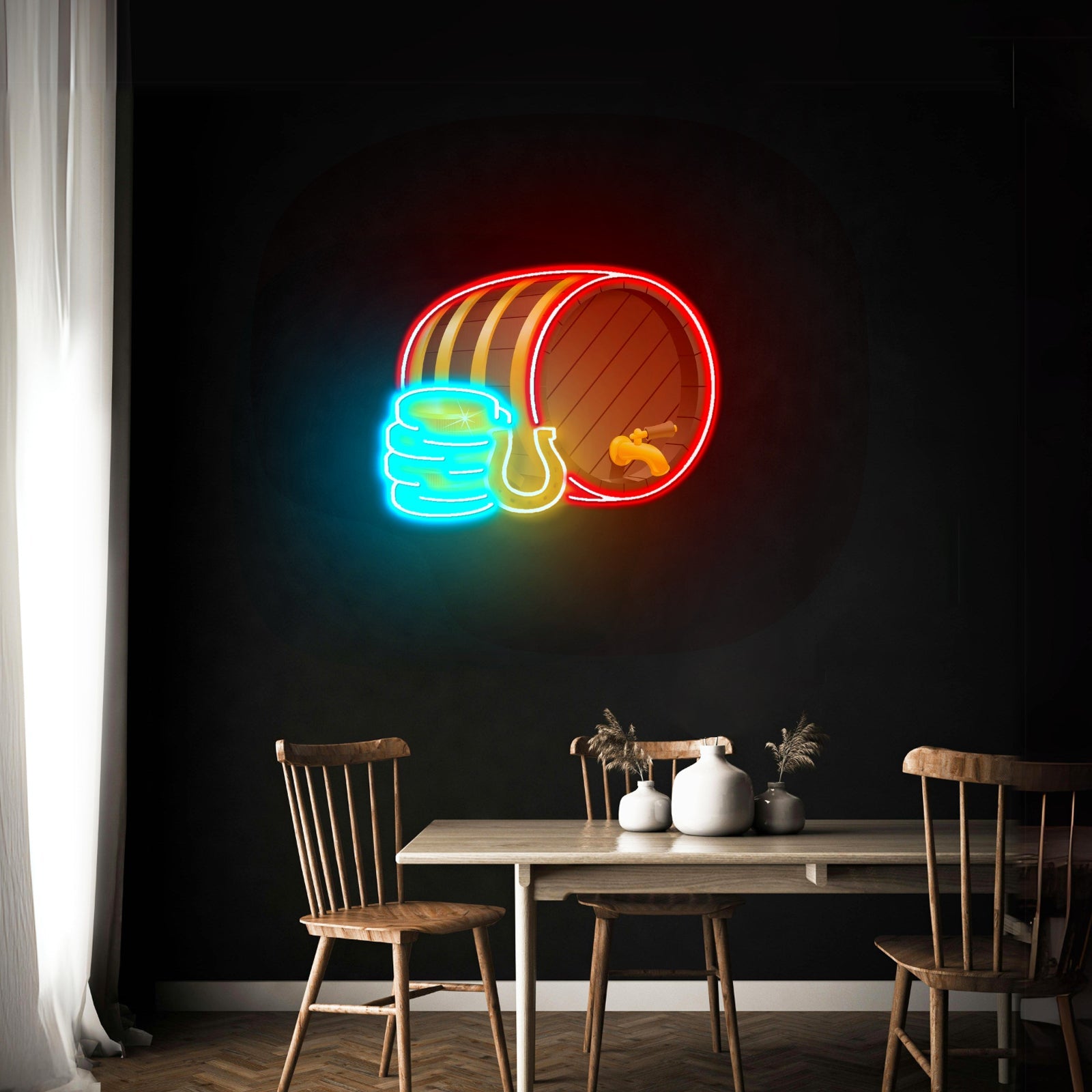 Wooden Barrel Gold Saint Patrick Day Led Signs For Wall Decor - Shineneon