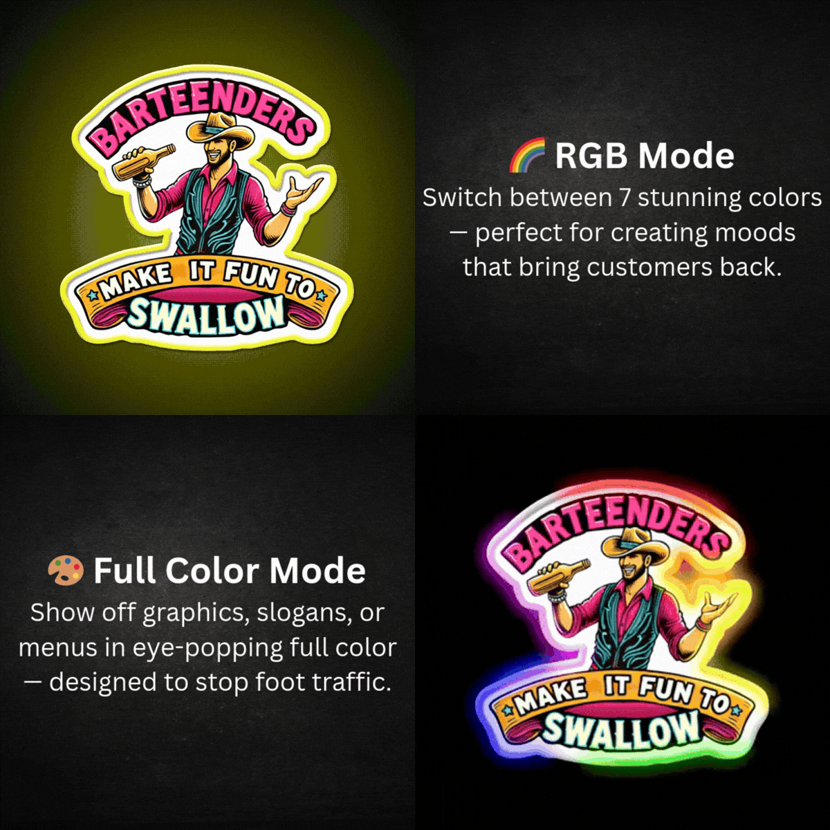 ShineNeon™ Icon Script Neon Sign – “The World Is Yours” Motivational Wall Light for Man Cave & Game Room - LED neon sign v...