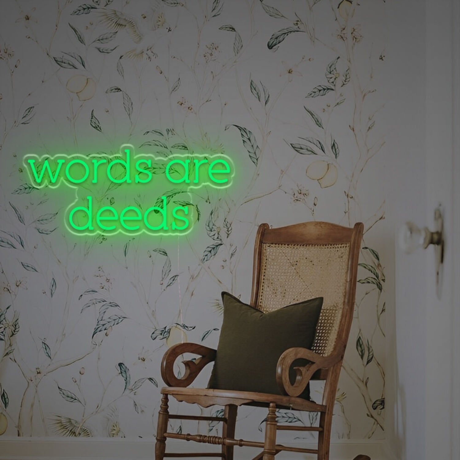 Words Are Deeds Led Custom Led Neon Sign | Shineneon