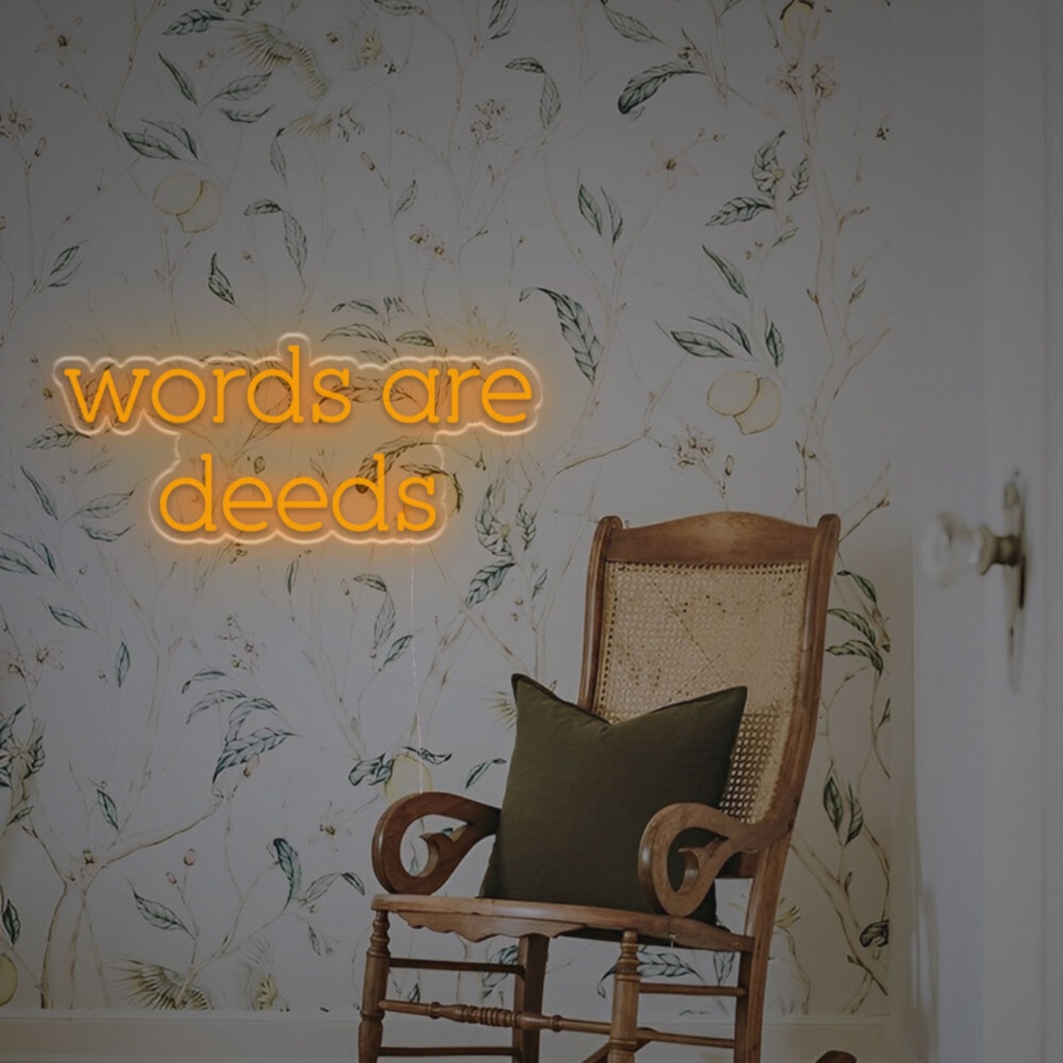 Words Are Deeds Led Custom Led Neon Sign | Shineneon