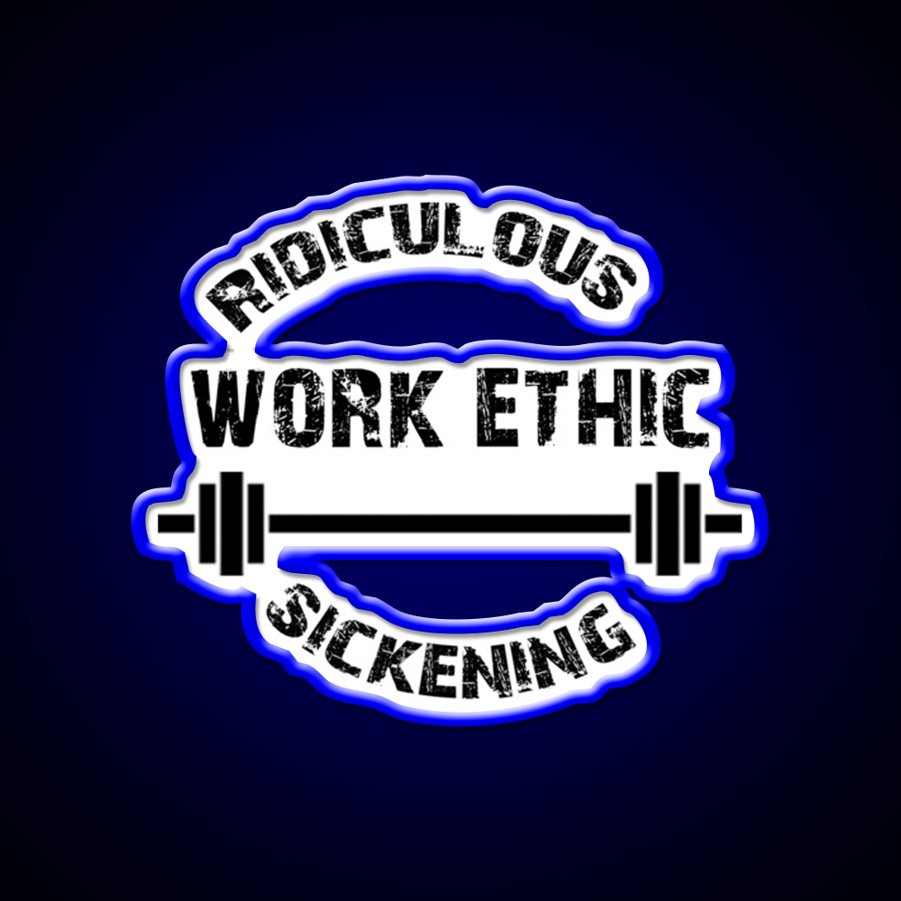 Work Ethic Gym Fitness Led Neon Sign Rgb Color - LED neon sign view 5