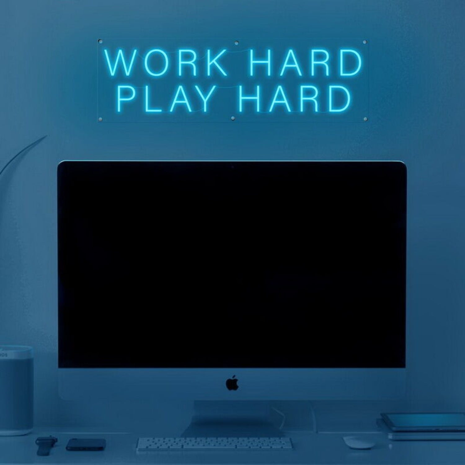 Work Hard Play Hard Led Neon Sign For Motivational | Shineneon