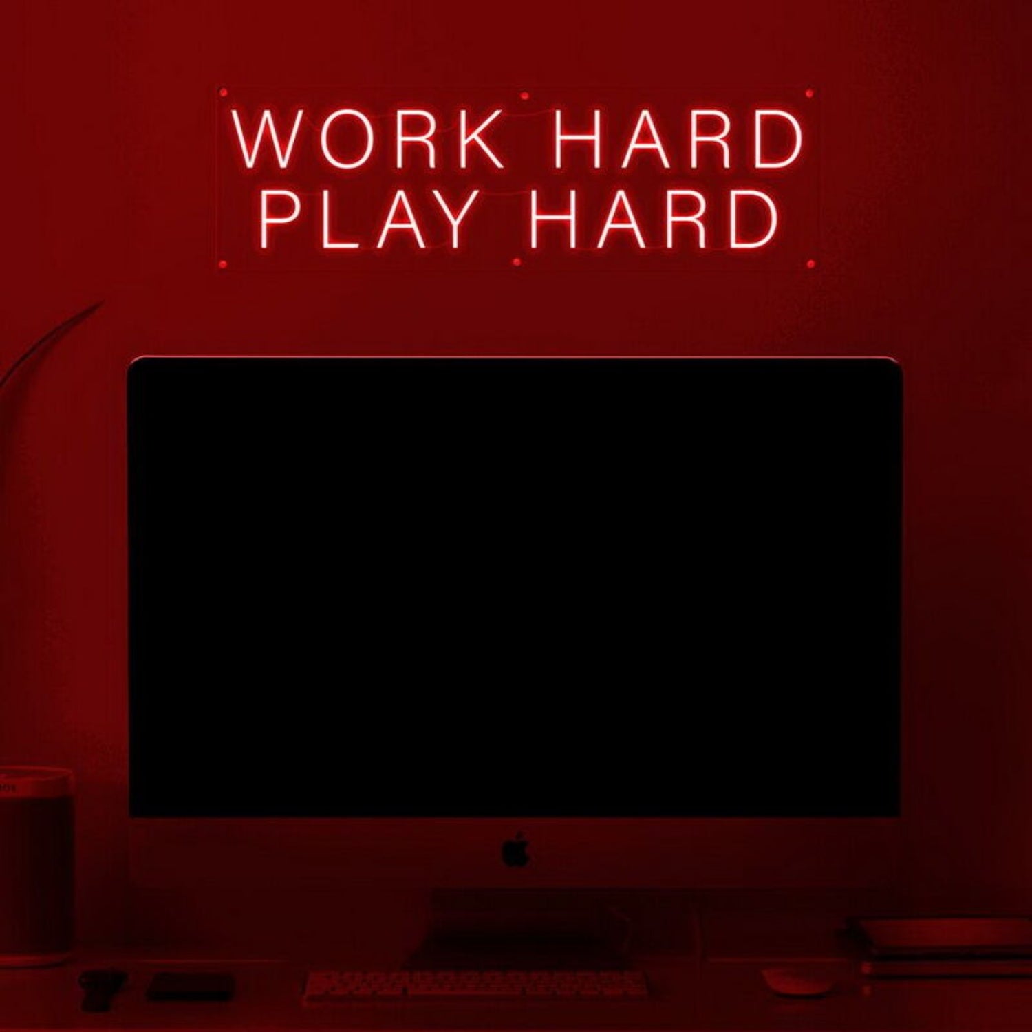 Work Hard Play Hard Led Neon Sign For Motivational | Shineneon