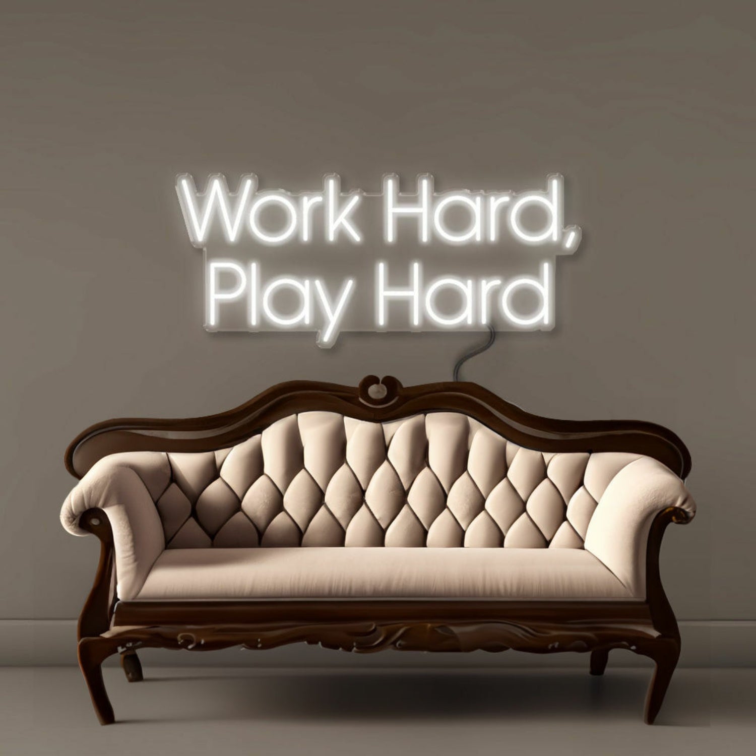 Work Hard Play Hard Led Neon Signs | Shineneon