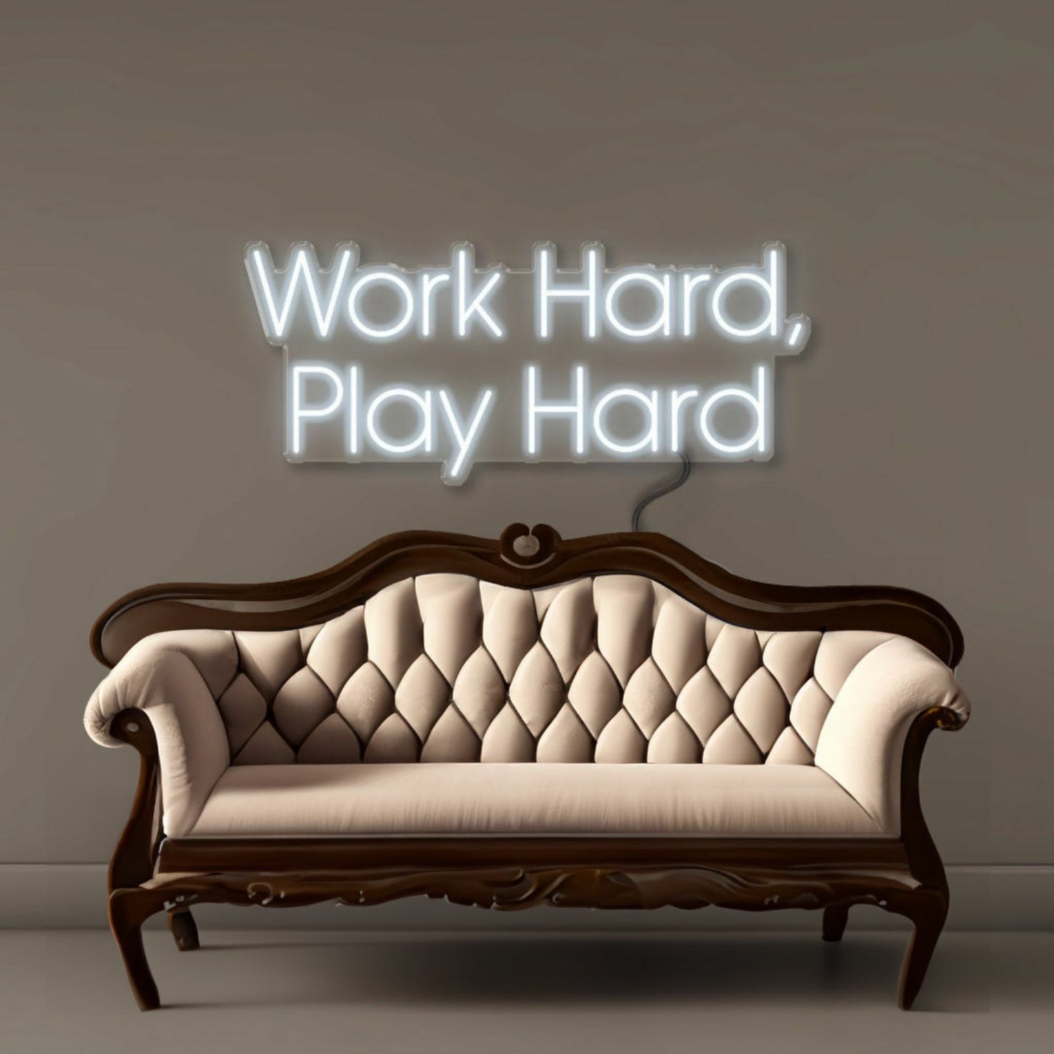 Work Hard Play Hard Led Neon Signs | Shineneon