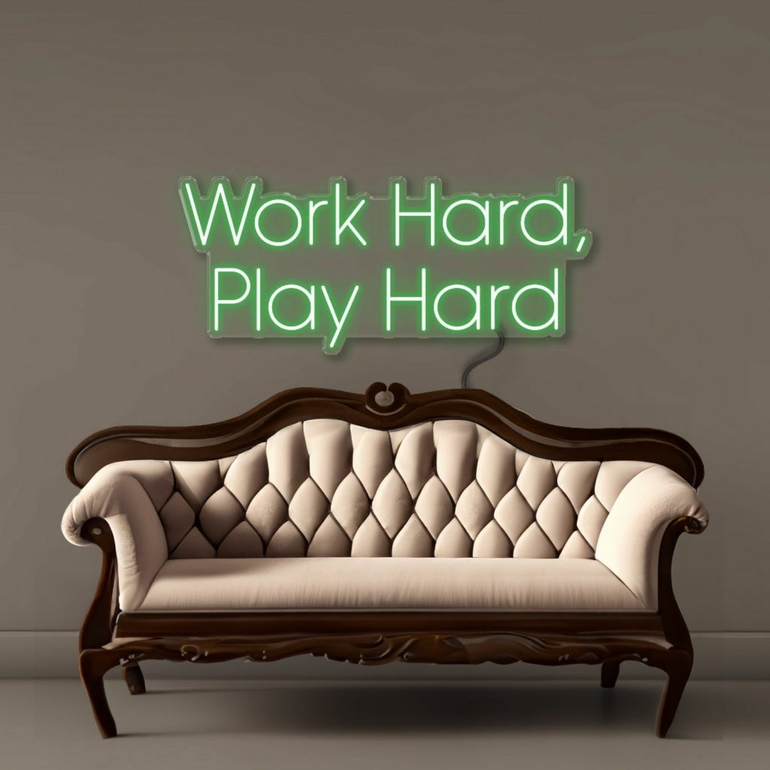 Work Hard Play Hard Led Neon Signs | Shineneon