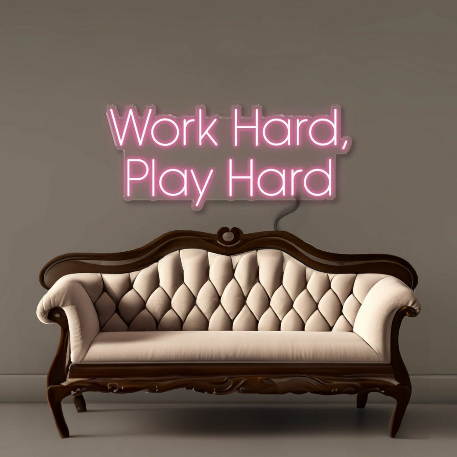 Work Hard Play Hard Led Neon Signs | Shineneon