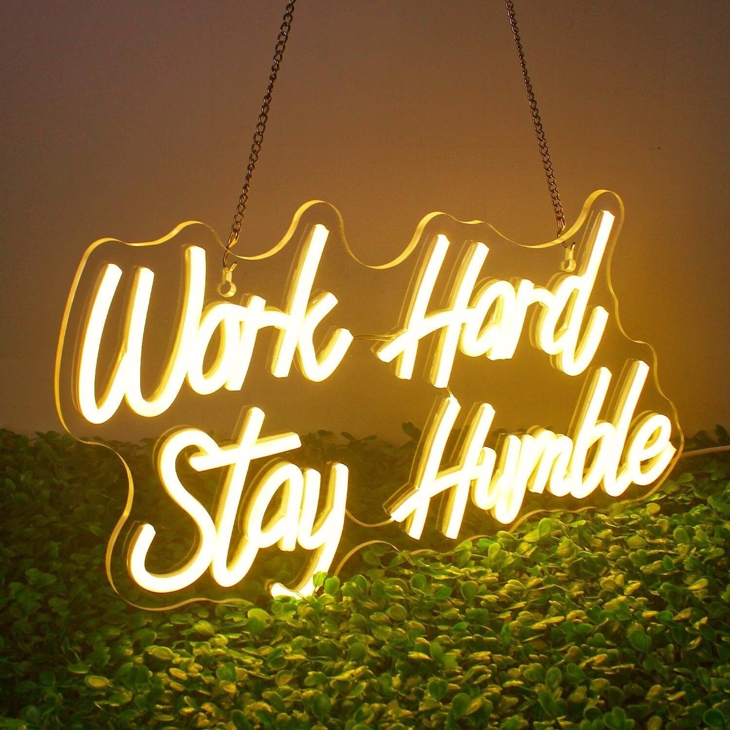 Work Hard Stay Humble Led Neon Sign Motivational - Shineneon